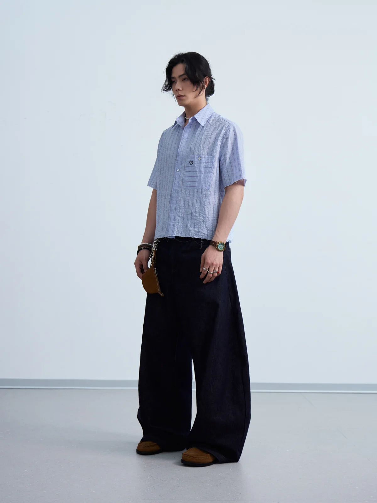 Peoplesense Coastal Stripe Oversized Shirt