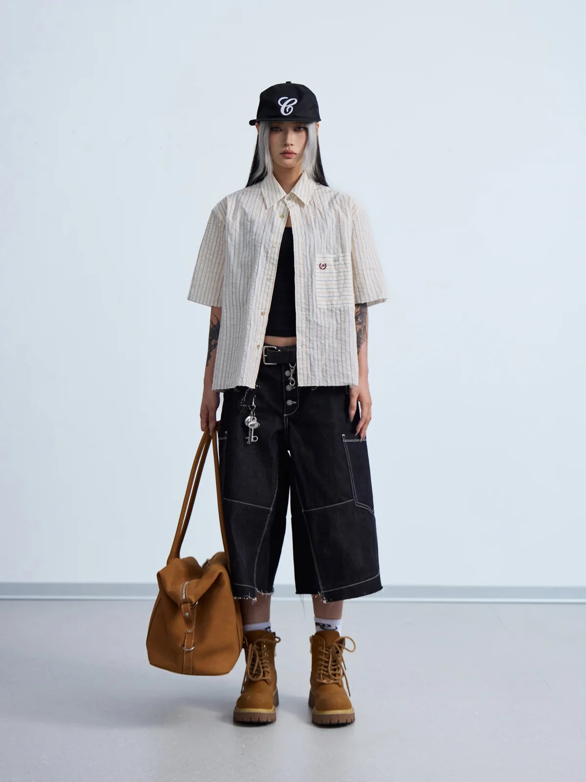 Peoplesense Coastal Stripe Oversized Shirt