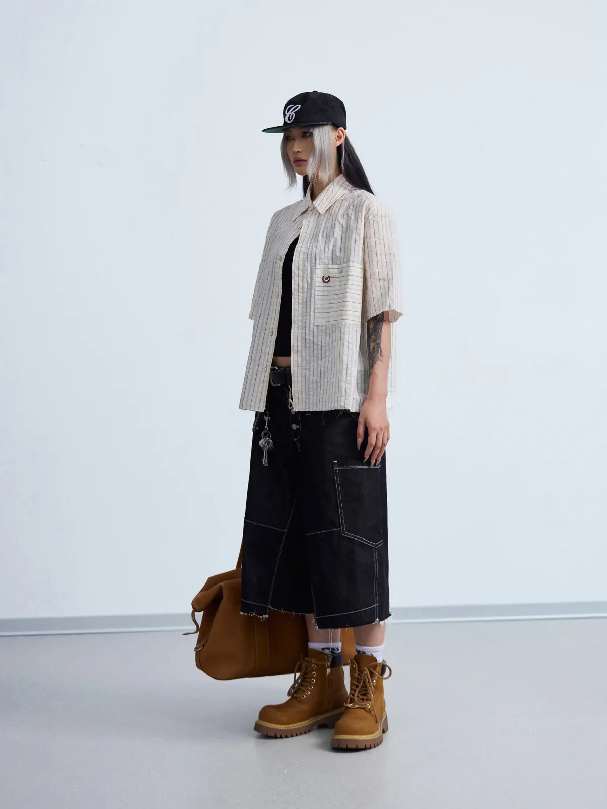 Peoplesense Coastal Stripe Oversized Shirt