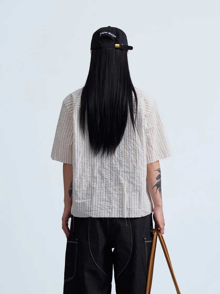 Peoplesense Coastal Stripe Oversized Shirt