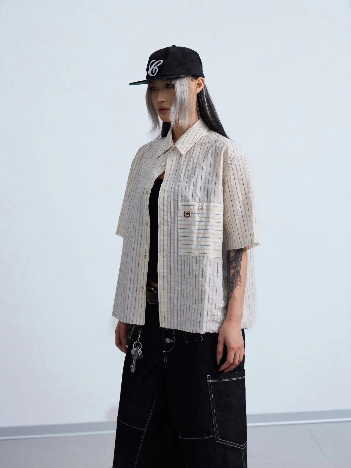 Peoplesense Coastal Stripe Oversized Shirt