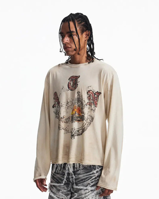 Peoplesense Vintage Champion Wreath Print Racing T-Shirt