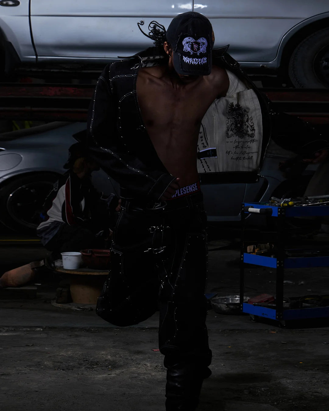 Peoplesense Gothic Cap Featuring Raised Embroidery