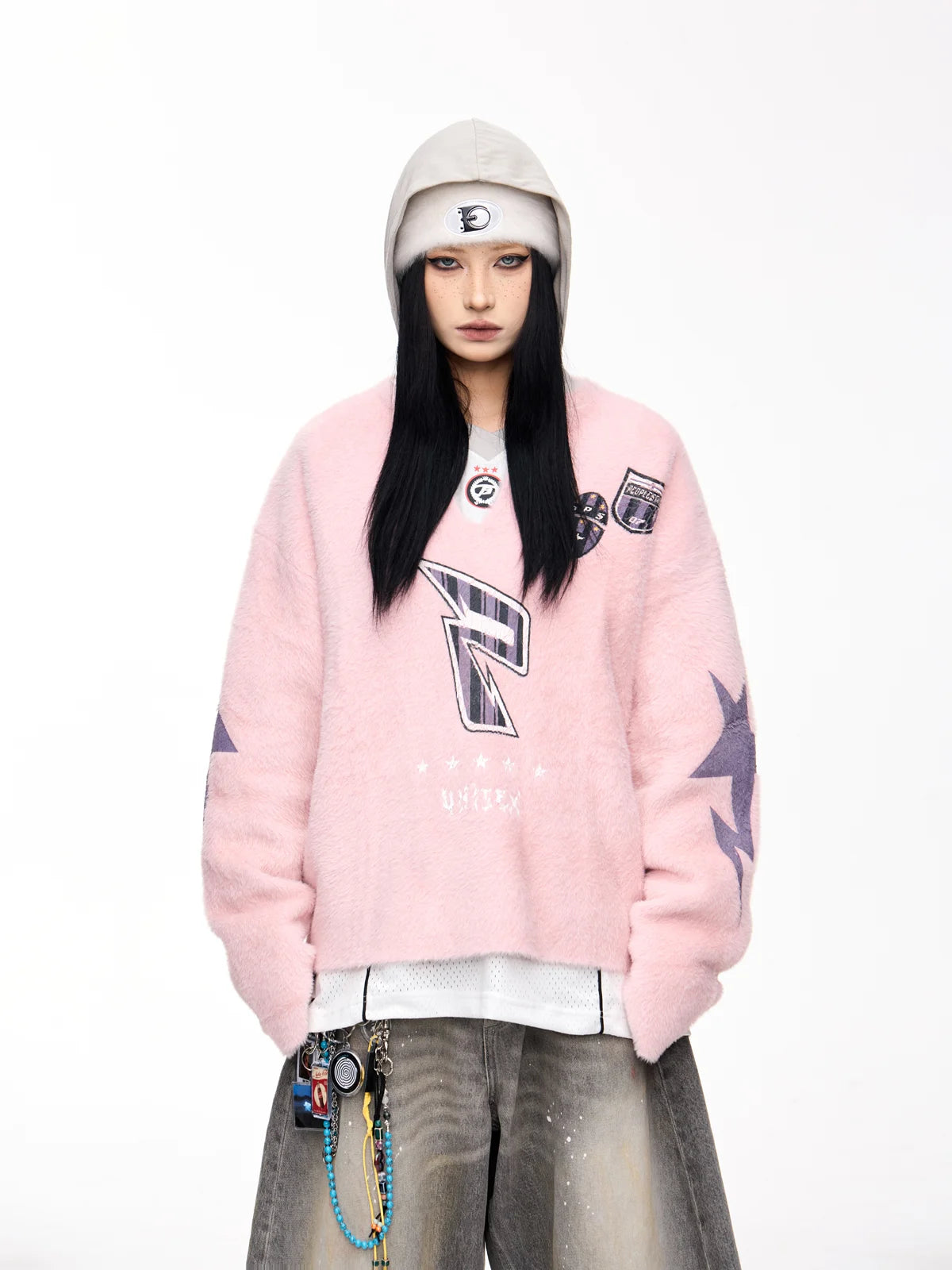 Peoplesense Oversized V-neck Sweater