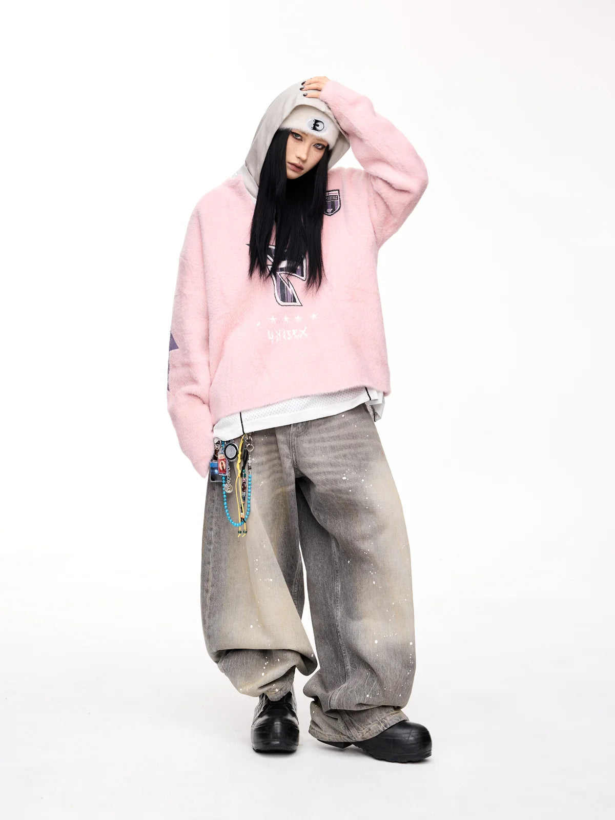 Peoplesense Oversized V-neck Sweater