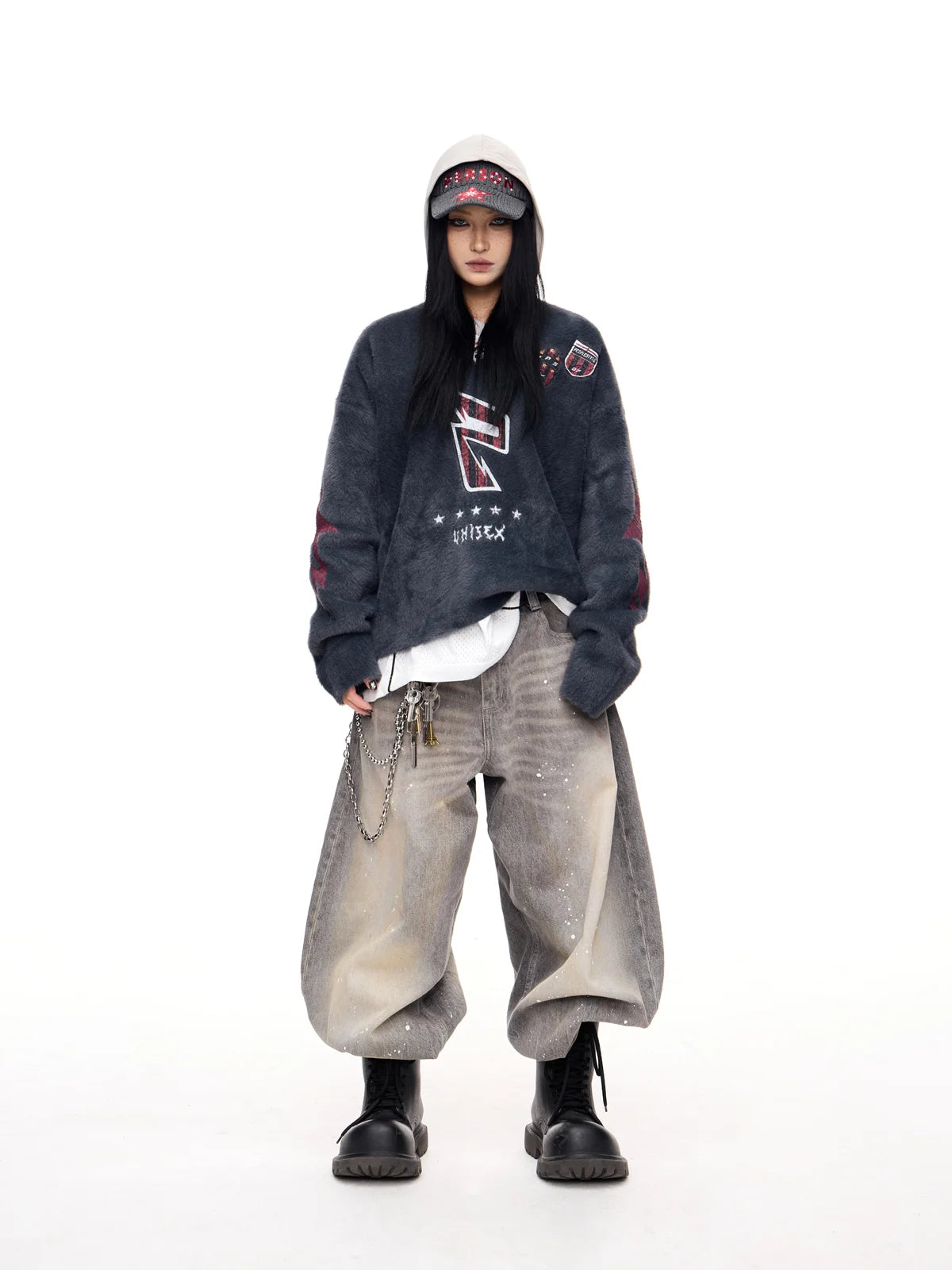Peoplesense Oversized V-neck Sweater