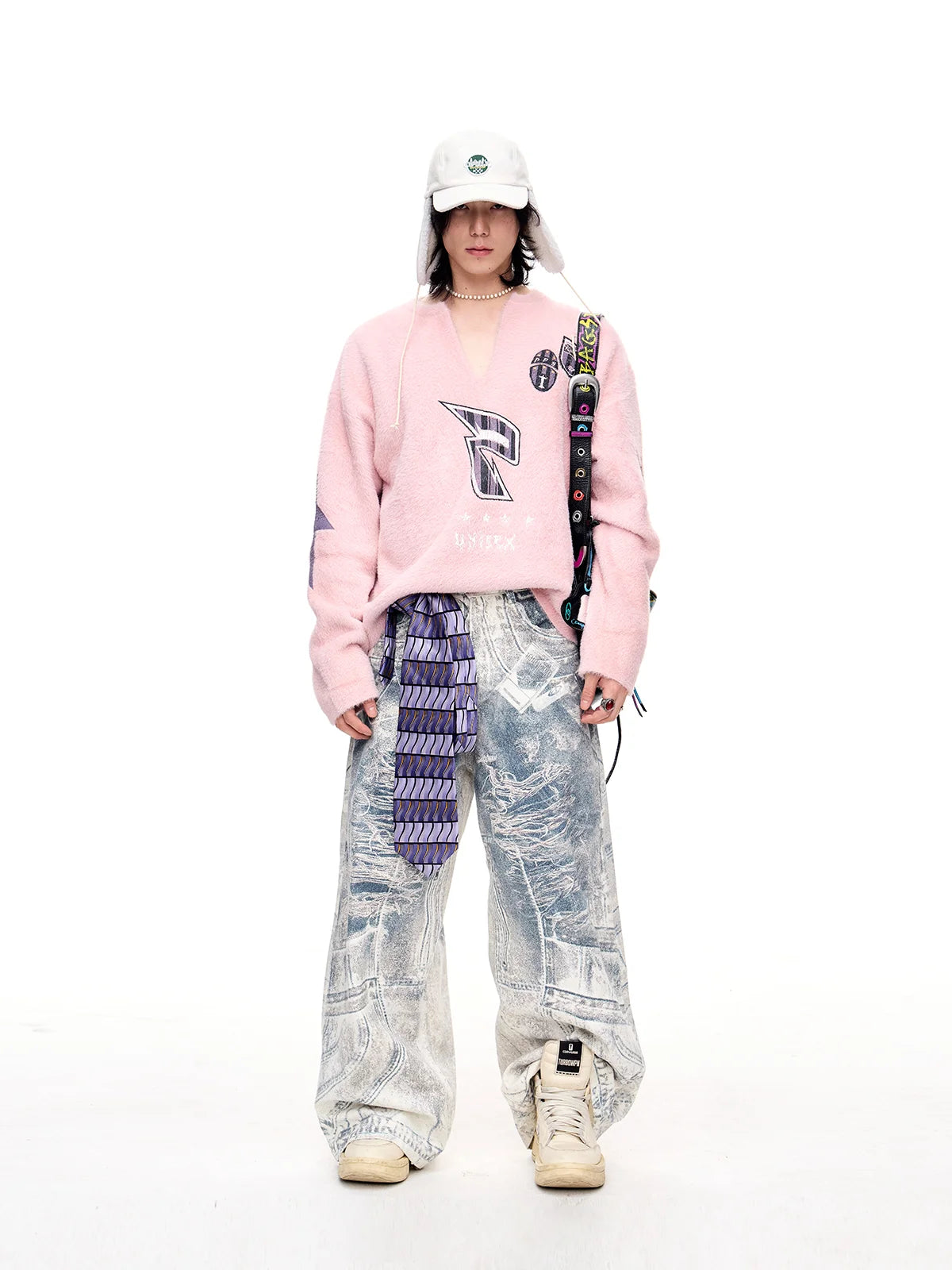 Peoplesense Oversized V-neck Sweater