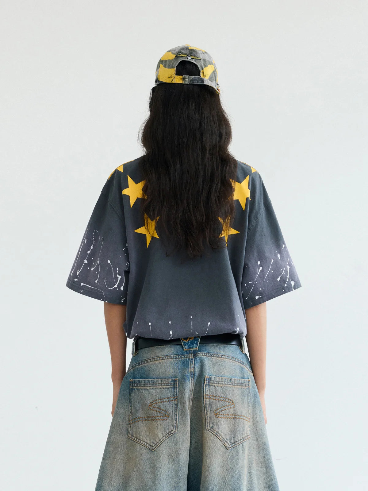 Peoplesense Vintage Wash Splatter Logo Tee