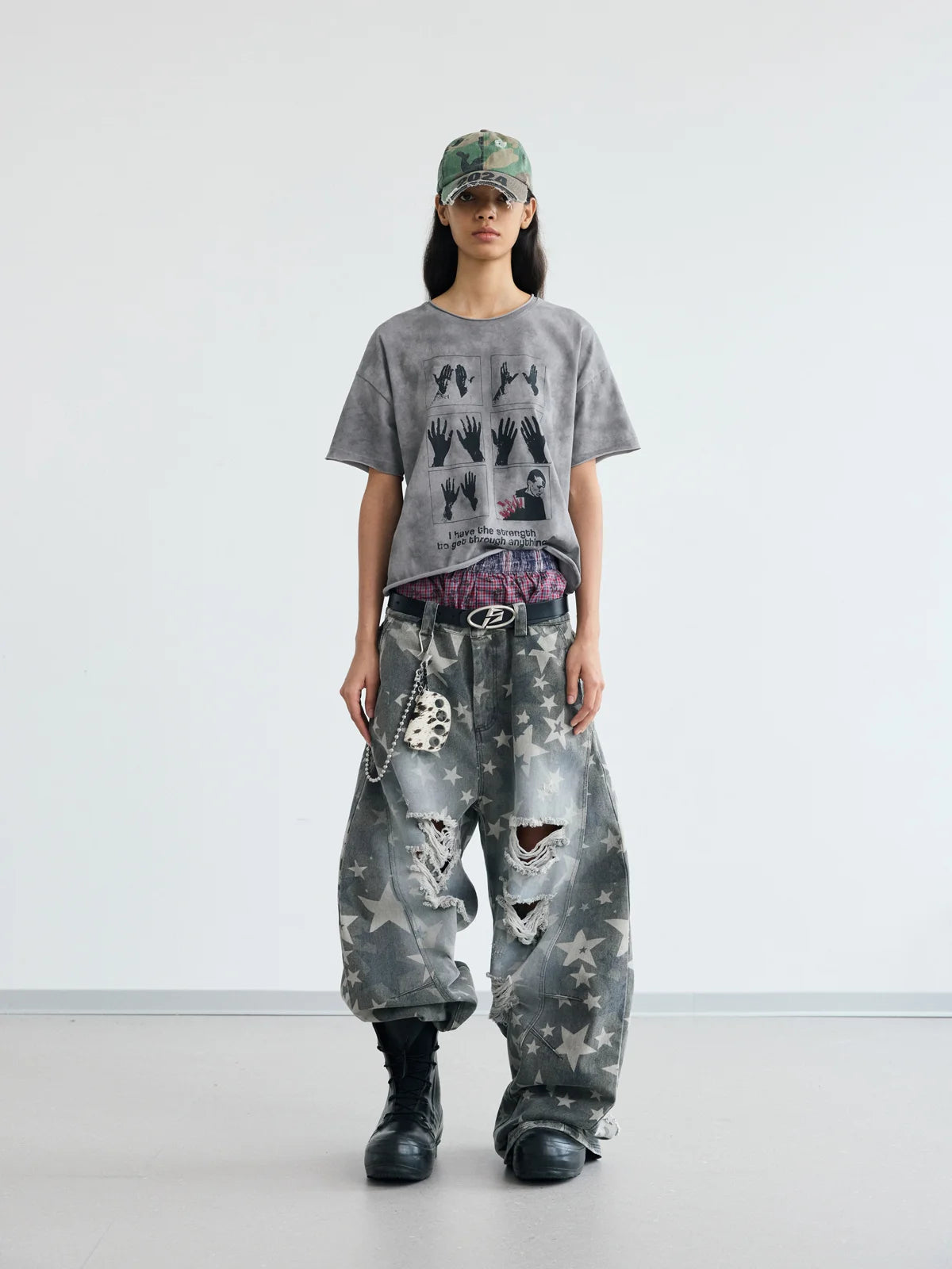 Peoplesense Star Distressed Curve Jeans