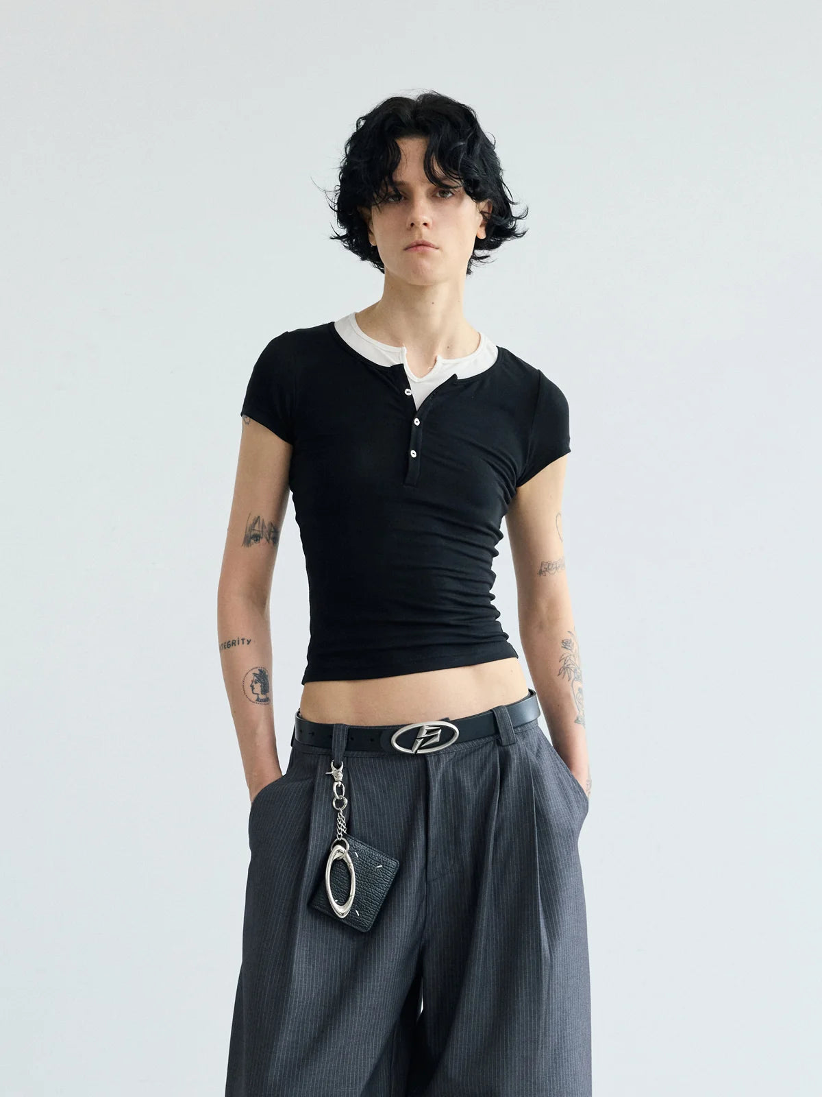 Peoplesense Layered Look Slim Tee