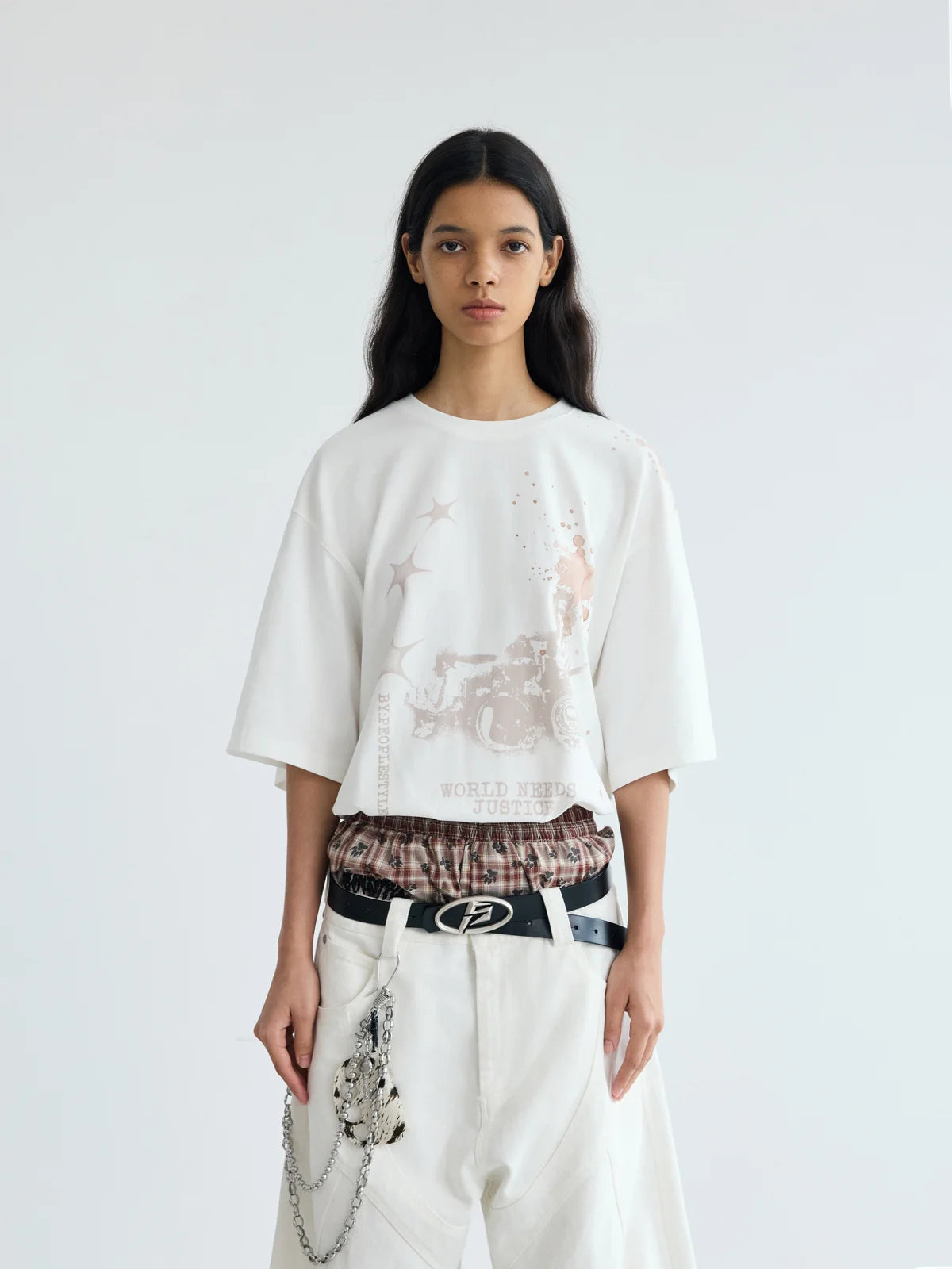 Peoplesense Plush Splatter Print Tee