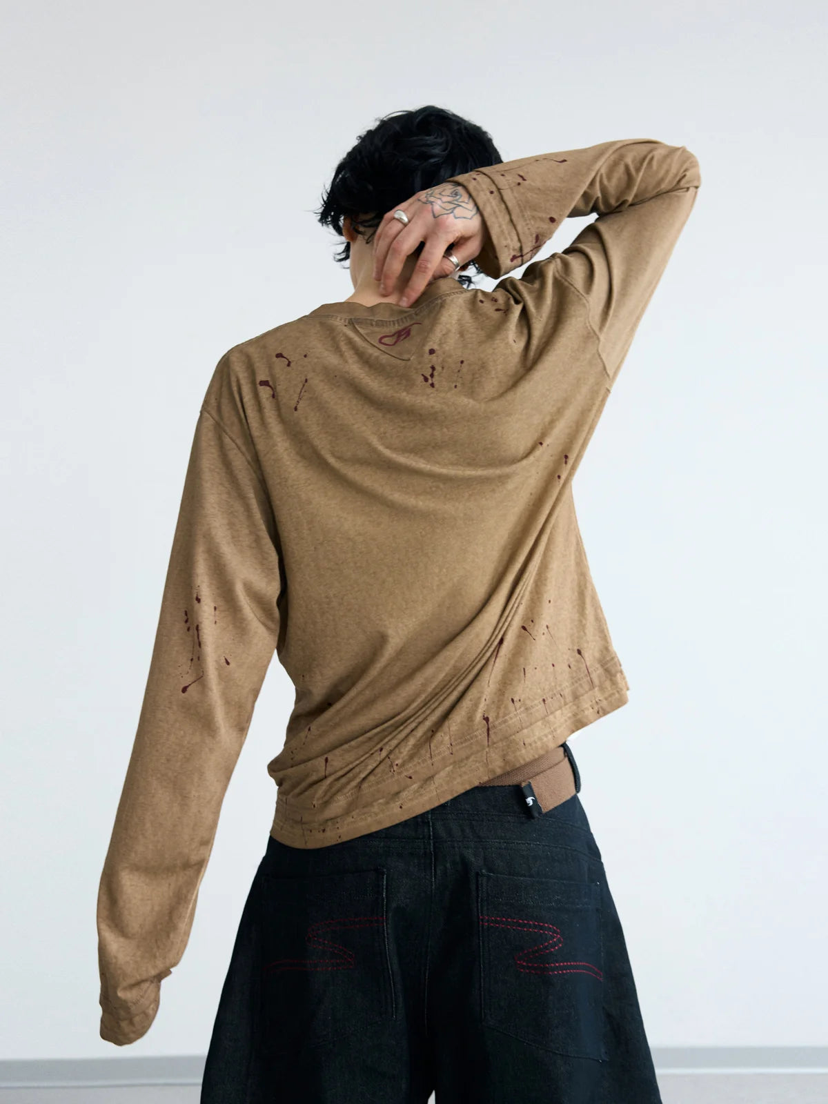 Peoplesense Worn Splatter Henley