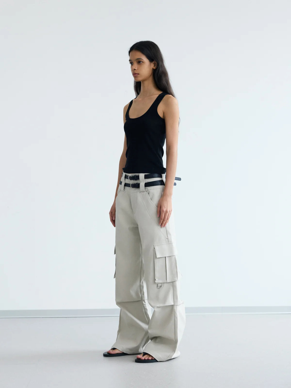 Peoplesense Double Belted Vintage Cargo Pants