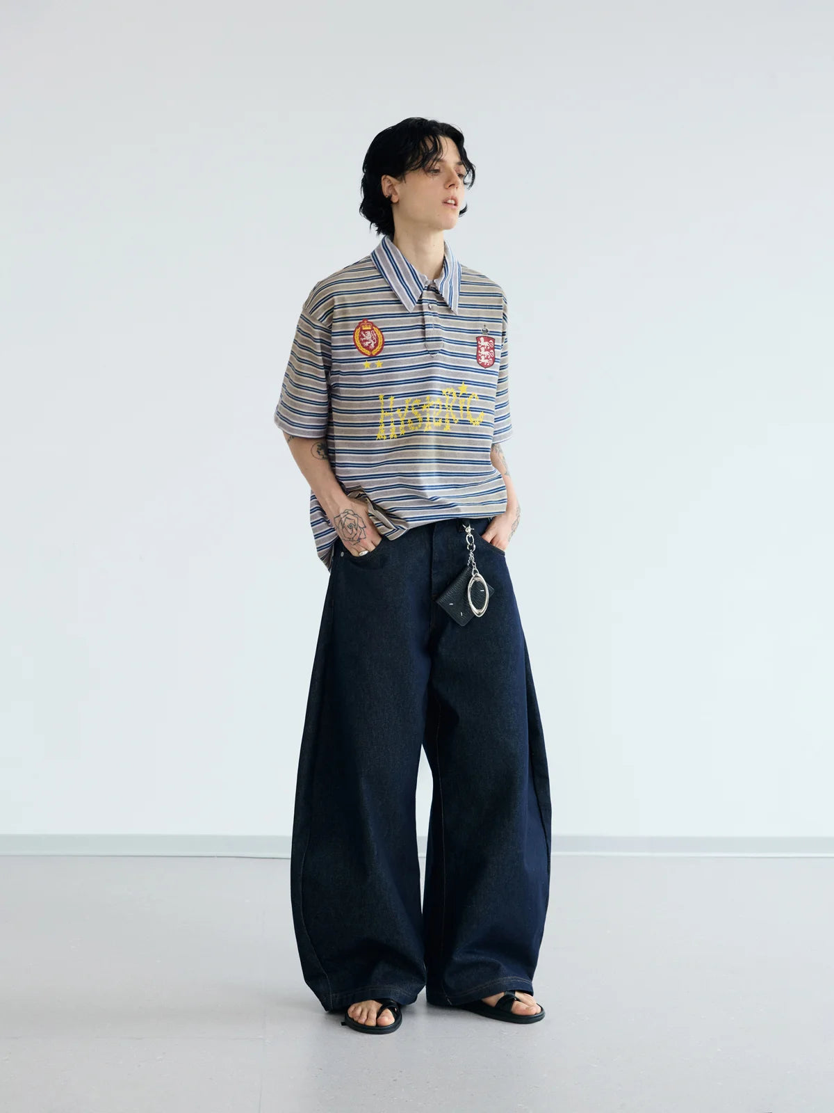 Peoplesense Dirty Washed Retro Polo