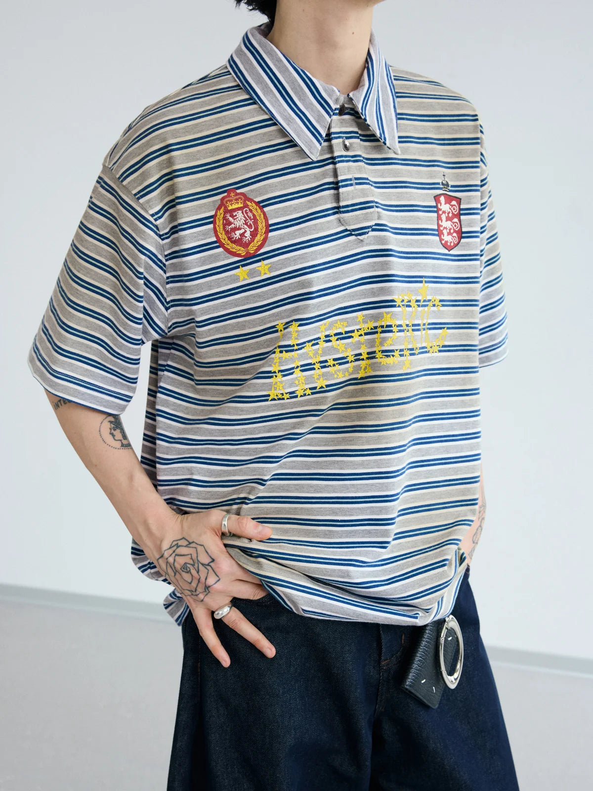 Peoplesense Dirty Washed Retro Polo