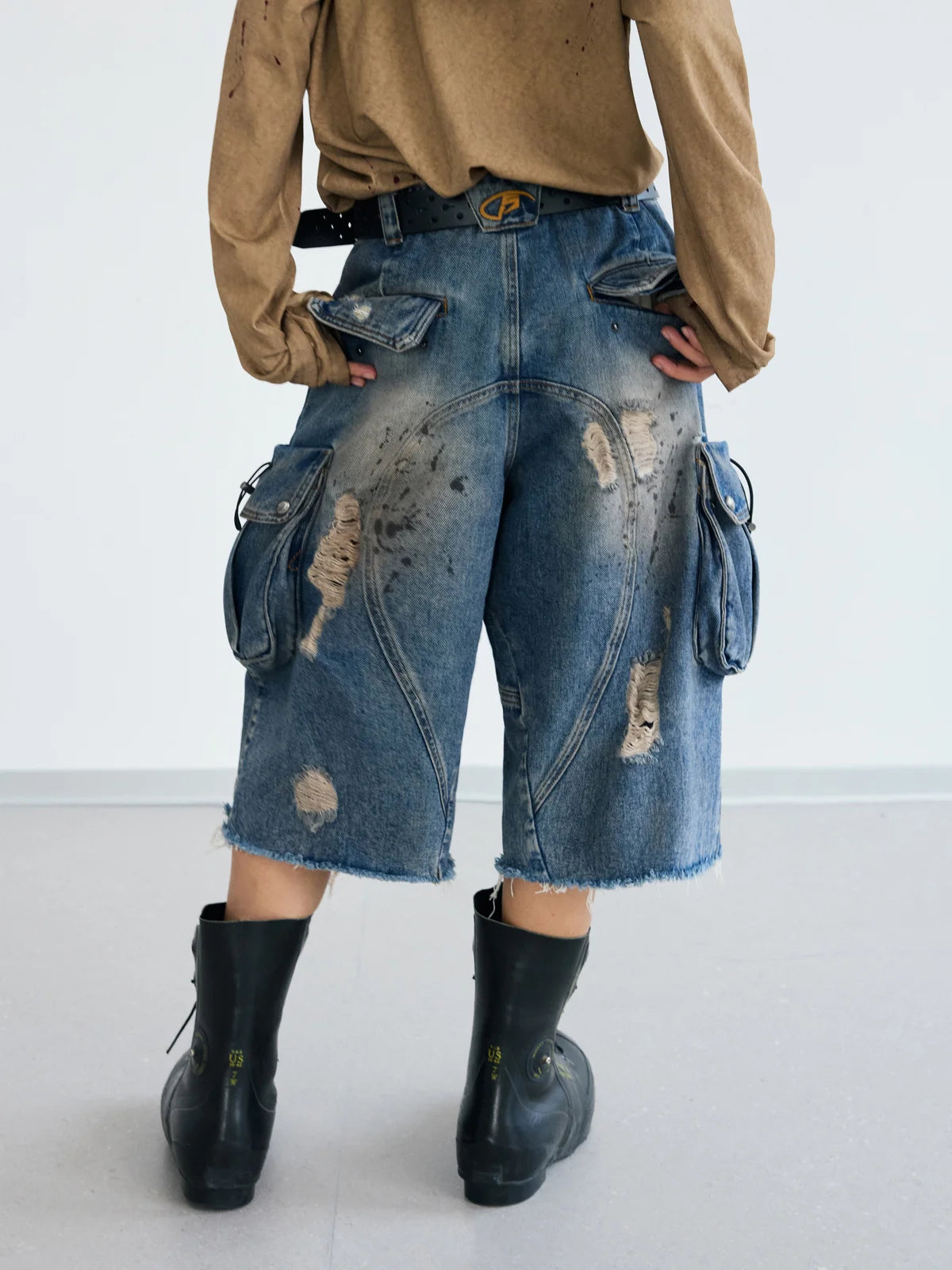 Peoplesense Forge Arc Crop Denim Jorts