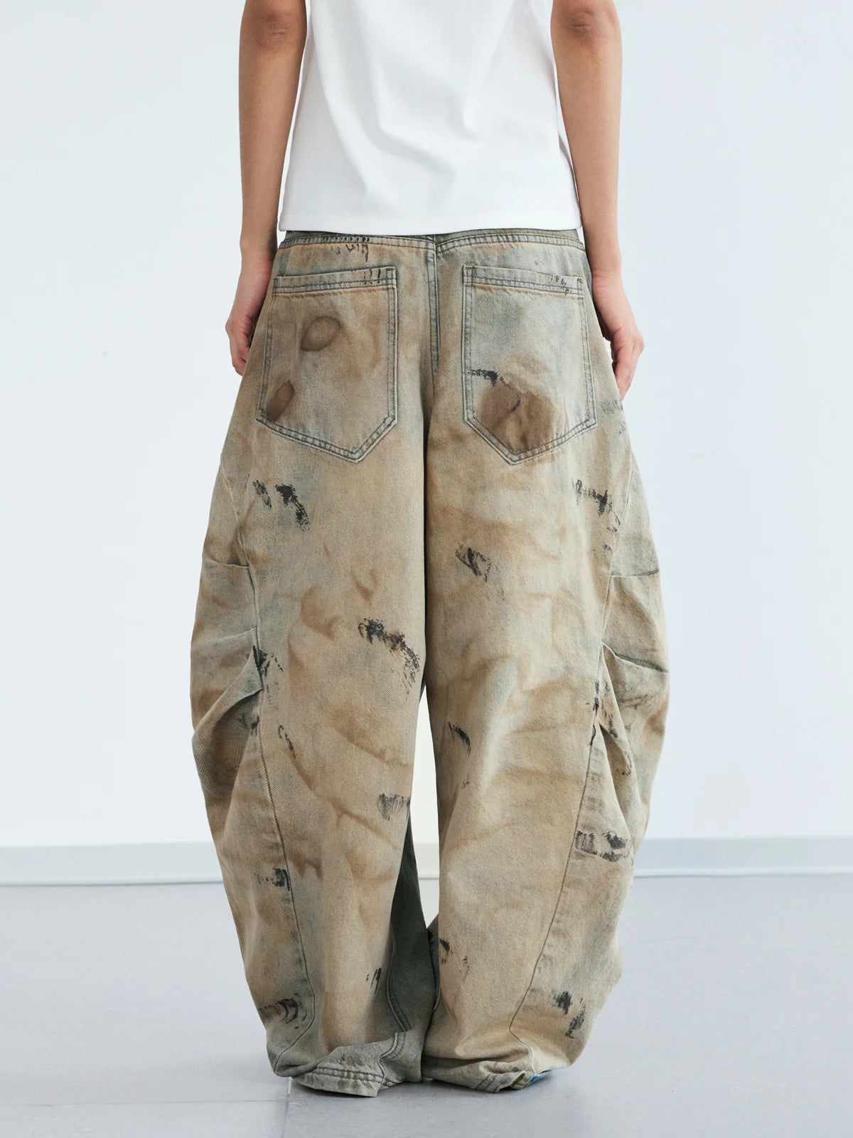 Peoplesense Mud Dye Oversized Scimitar Pants