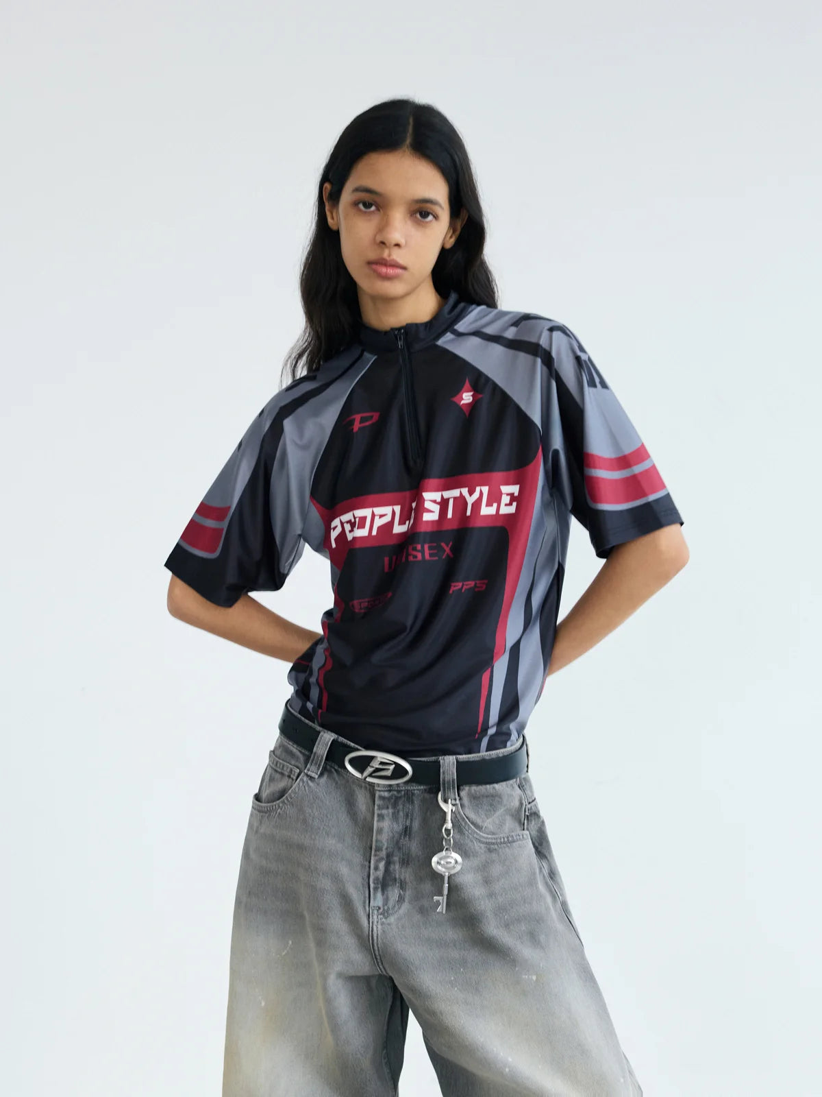 Peoplesense Slim Fit Cycling Jersey