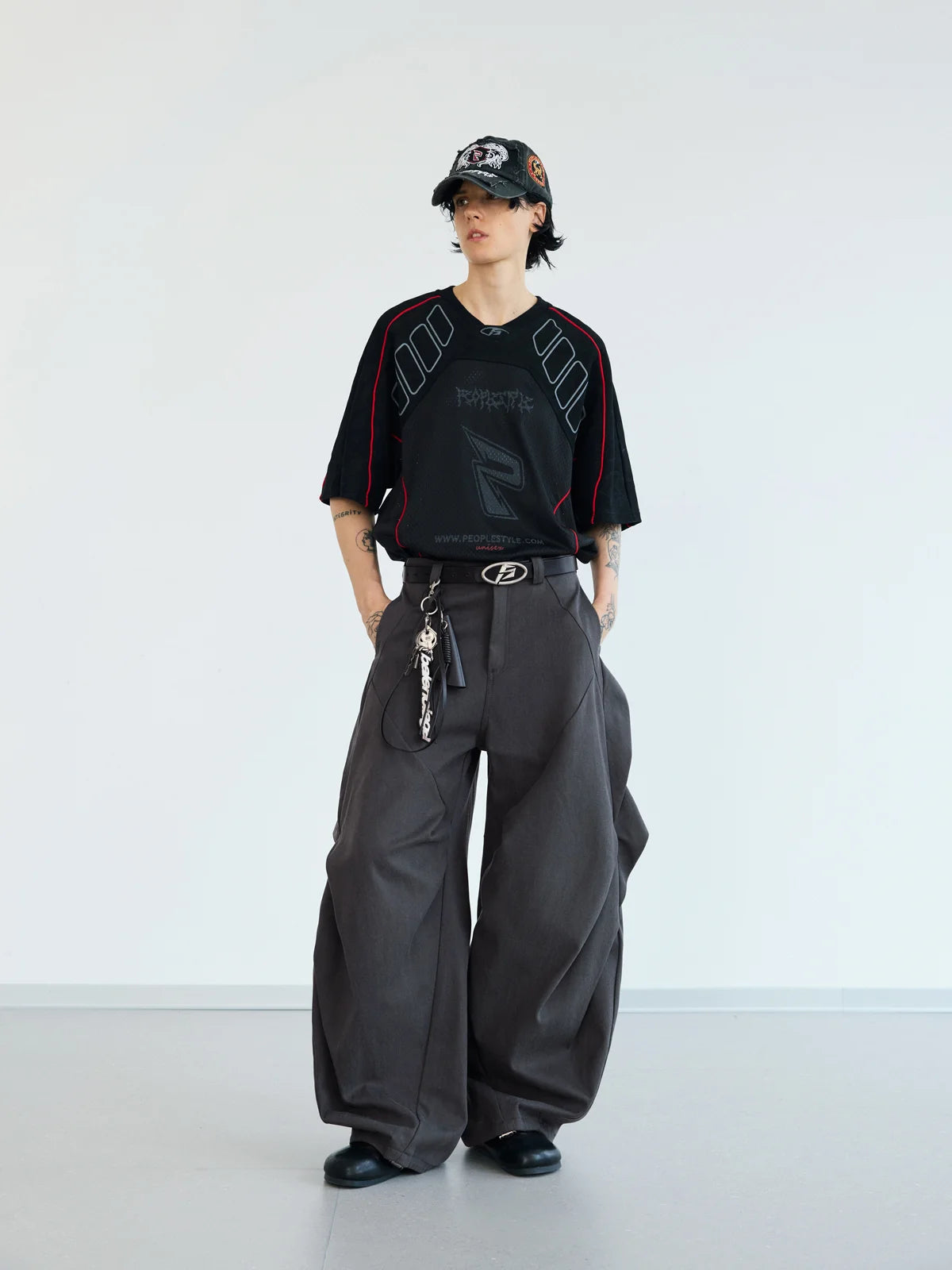 Peoplesense Deconstructed Baggy Cargo Pant