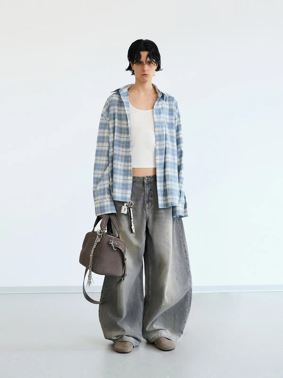 Peoplesense Serene Stripe & Gingham Overshirt