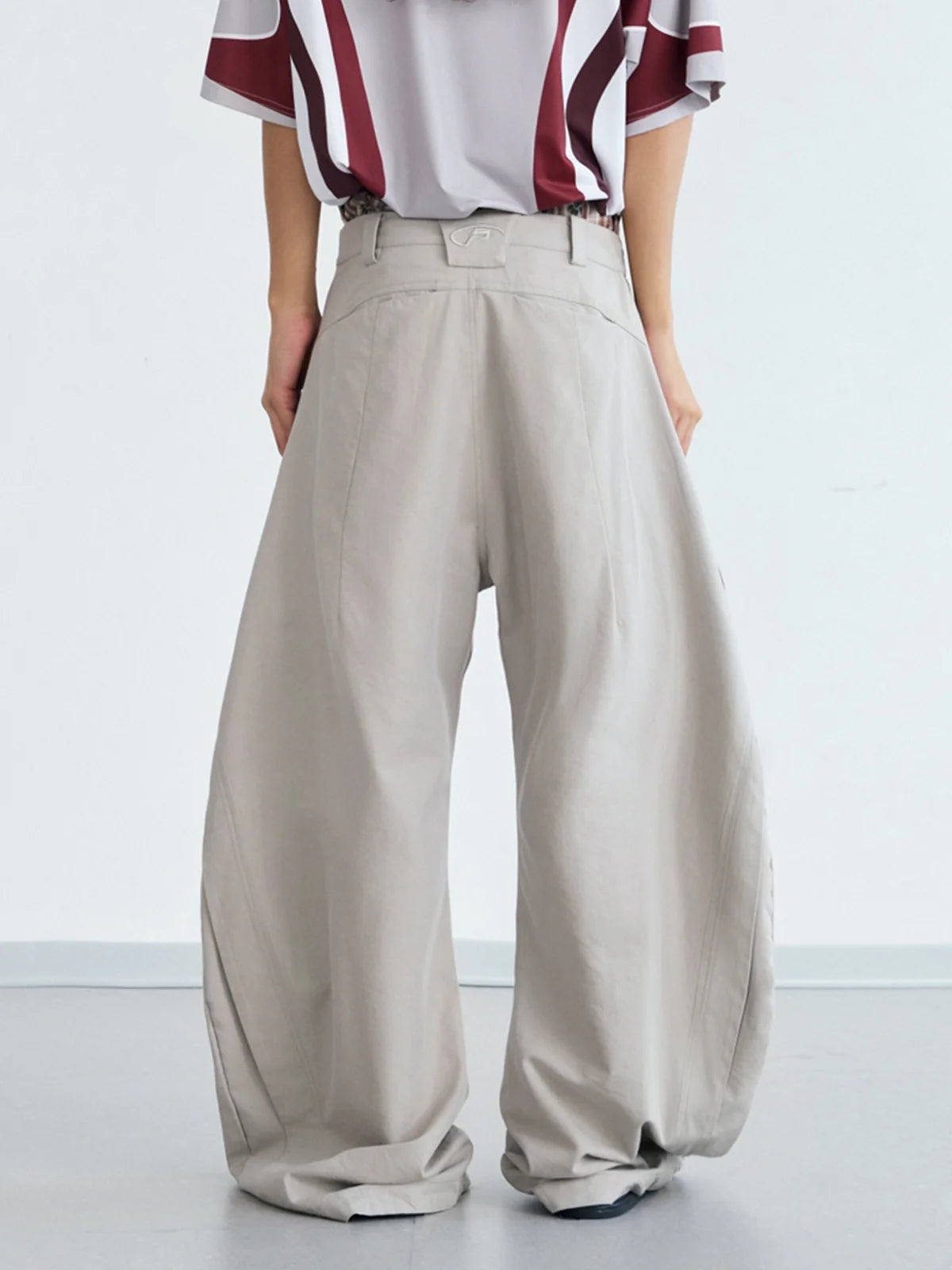Peoplesense DrapeFlow Pleated Trousers with Wide-Leg