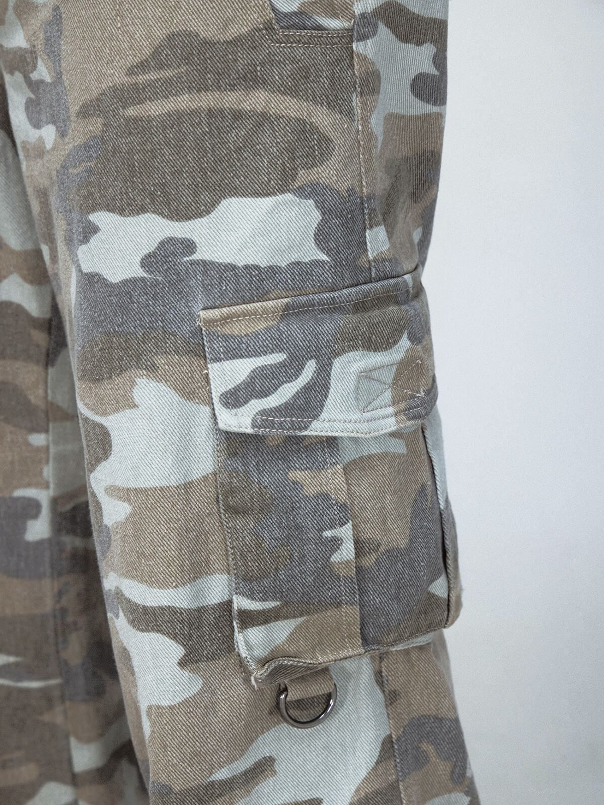 Peoplesense Grey Camo Cargo Pants