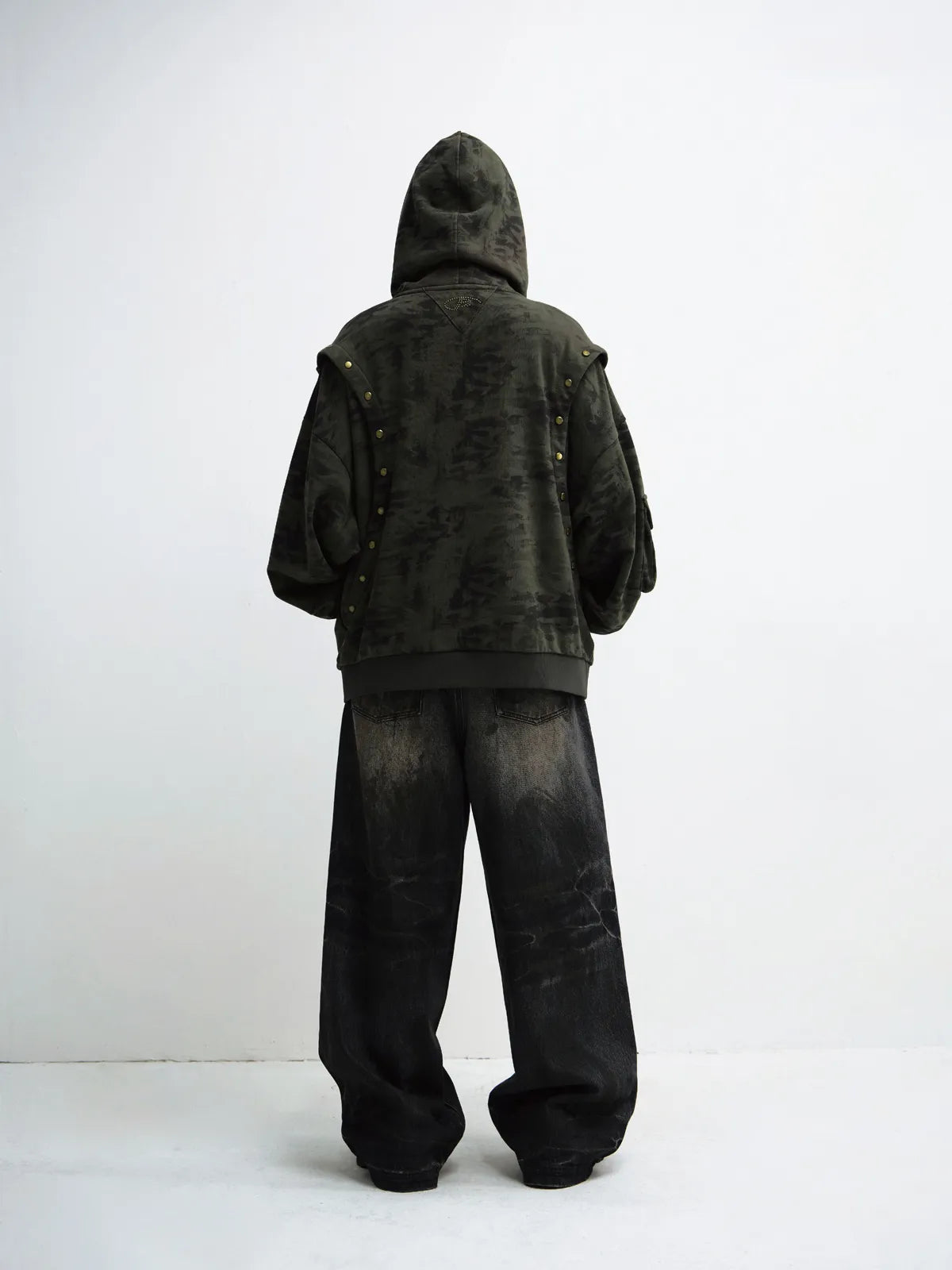 Peoplesense Camouflage Button-Down Hoodie