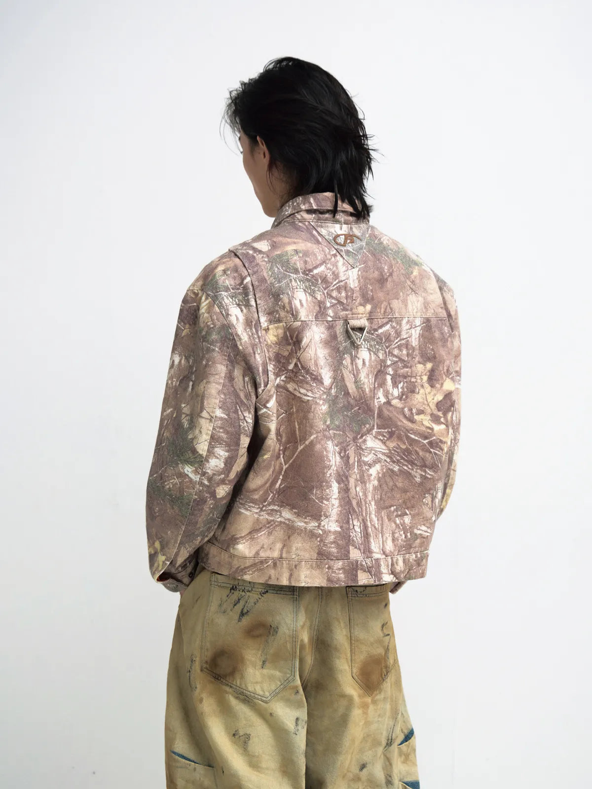 Peoplesense Camouflage Branch-Print Workwear Jacket