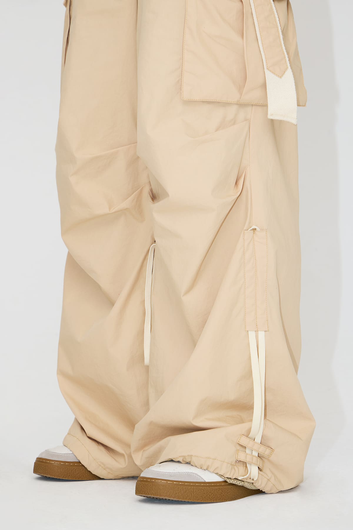 Peoplesense Drawstring Vintage Pleated Pants