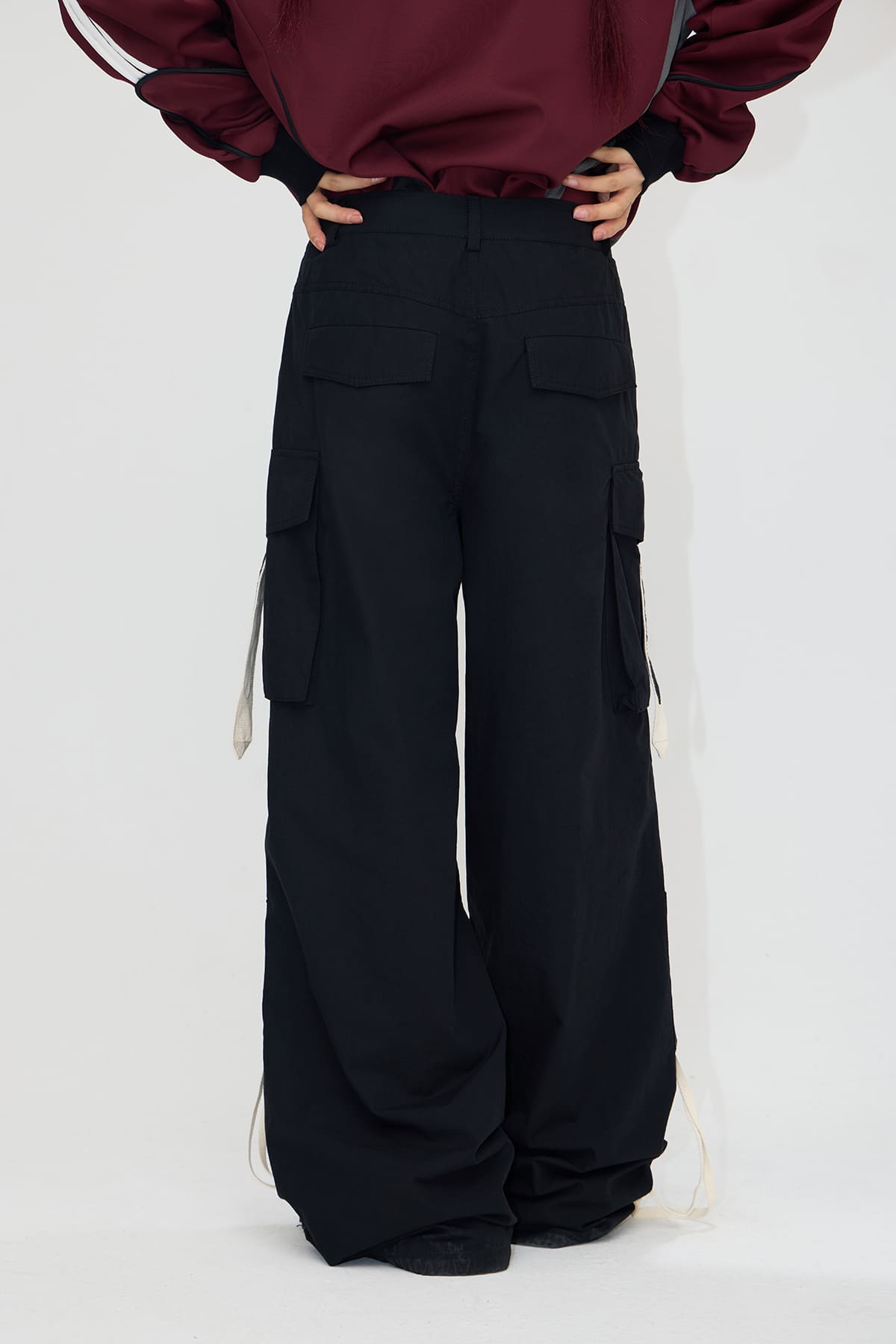 Peoplesense Drawstring Vintage Pleated Pants