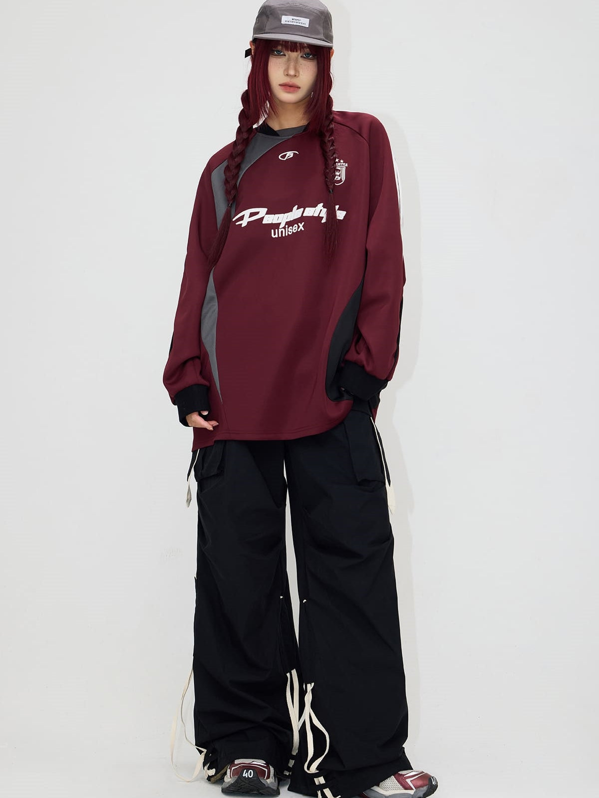 Peoplesense Drawstring Vintage Pleated Pants