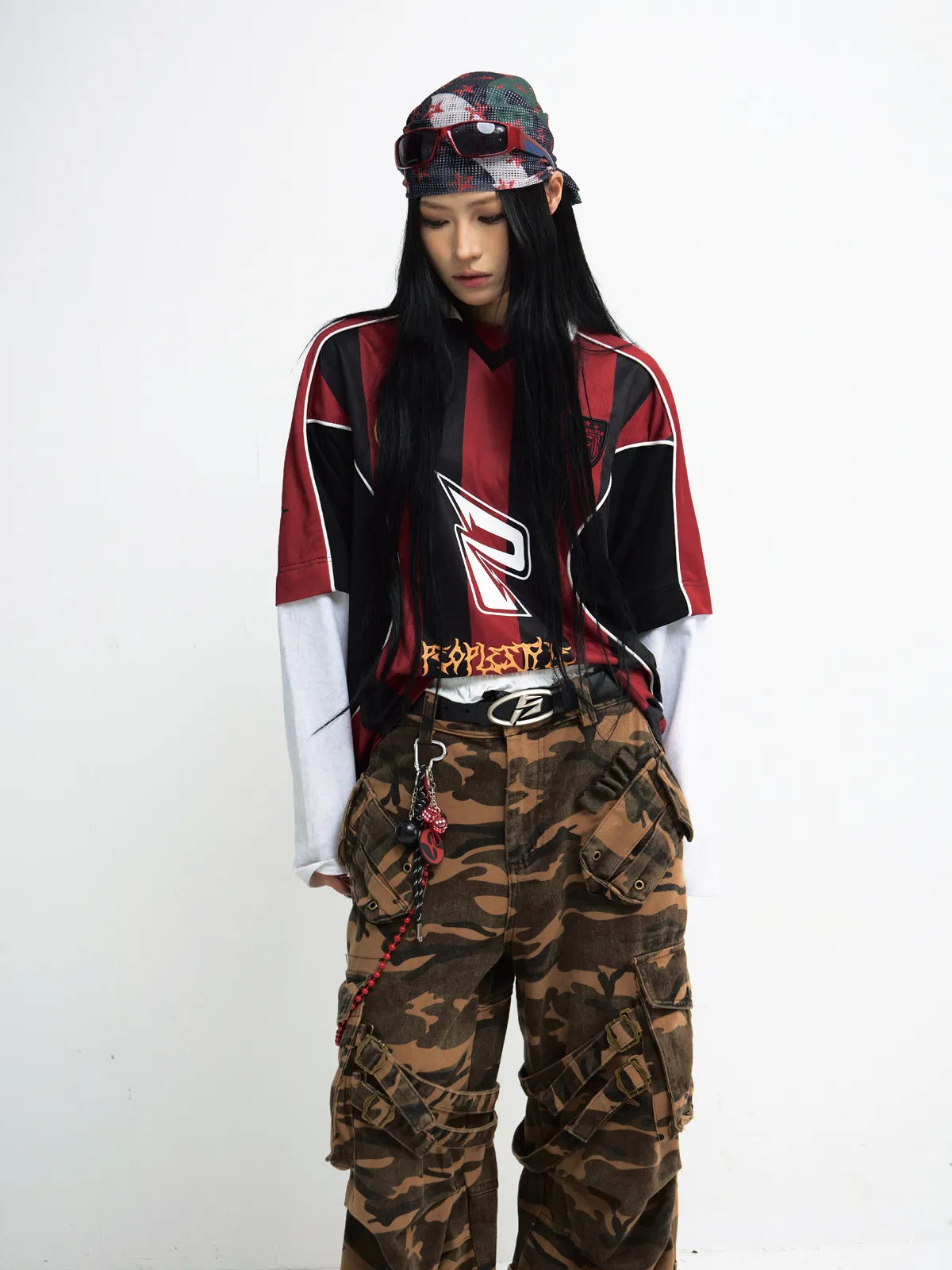 Peoplesense Ripped Full Zip Face Mask Hoodie