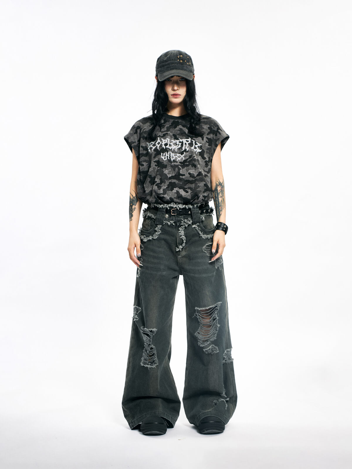 Peoplesense Camouflage Sleeveless Shirt