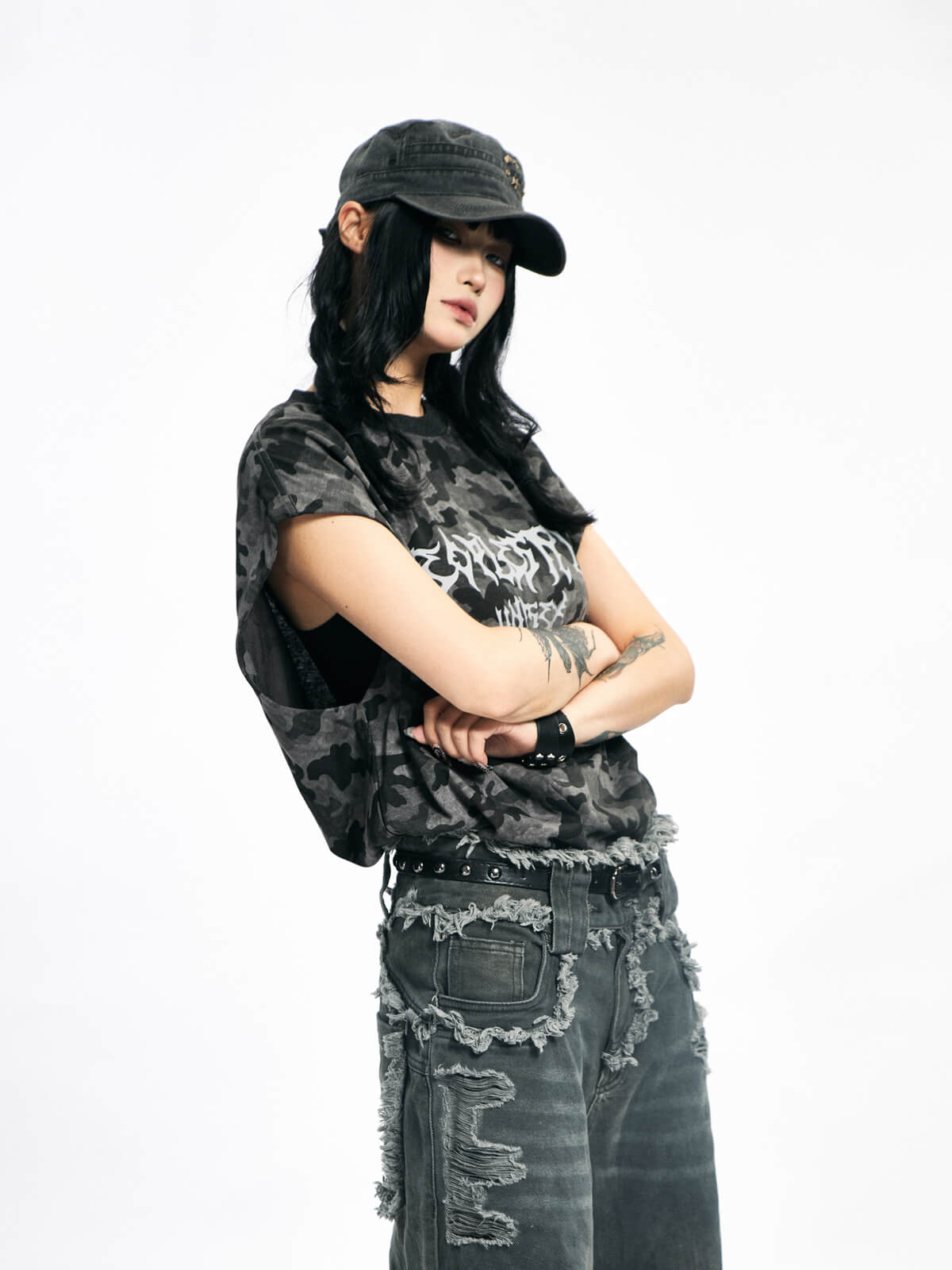 Peoplesense Camouflage Sleeveless Shirt