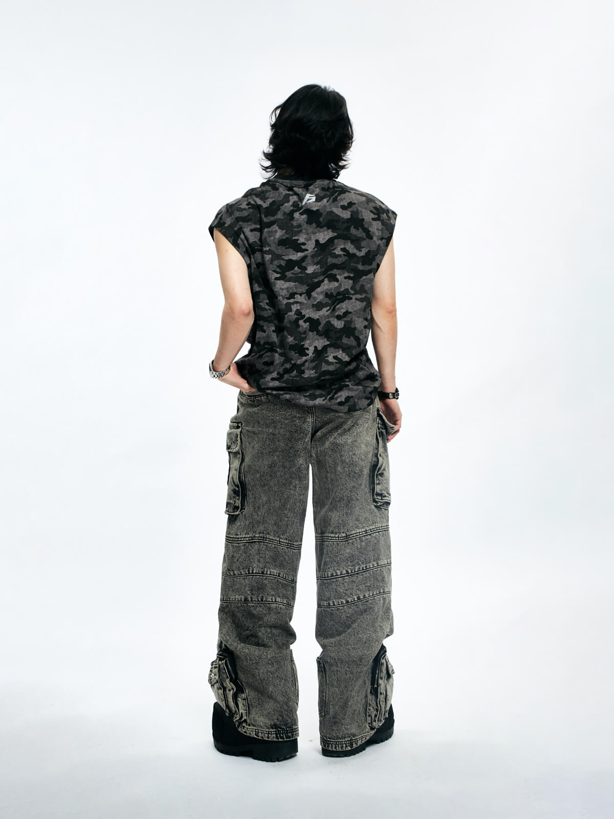 Peoplesense Camouflage Sleeveless Shirt
