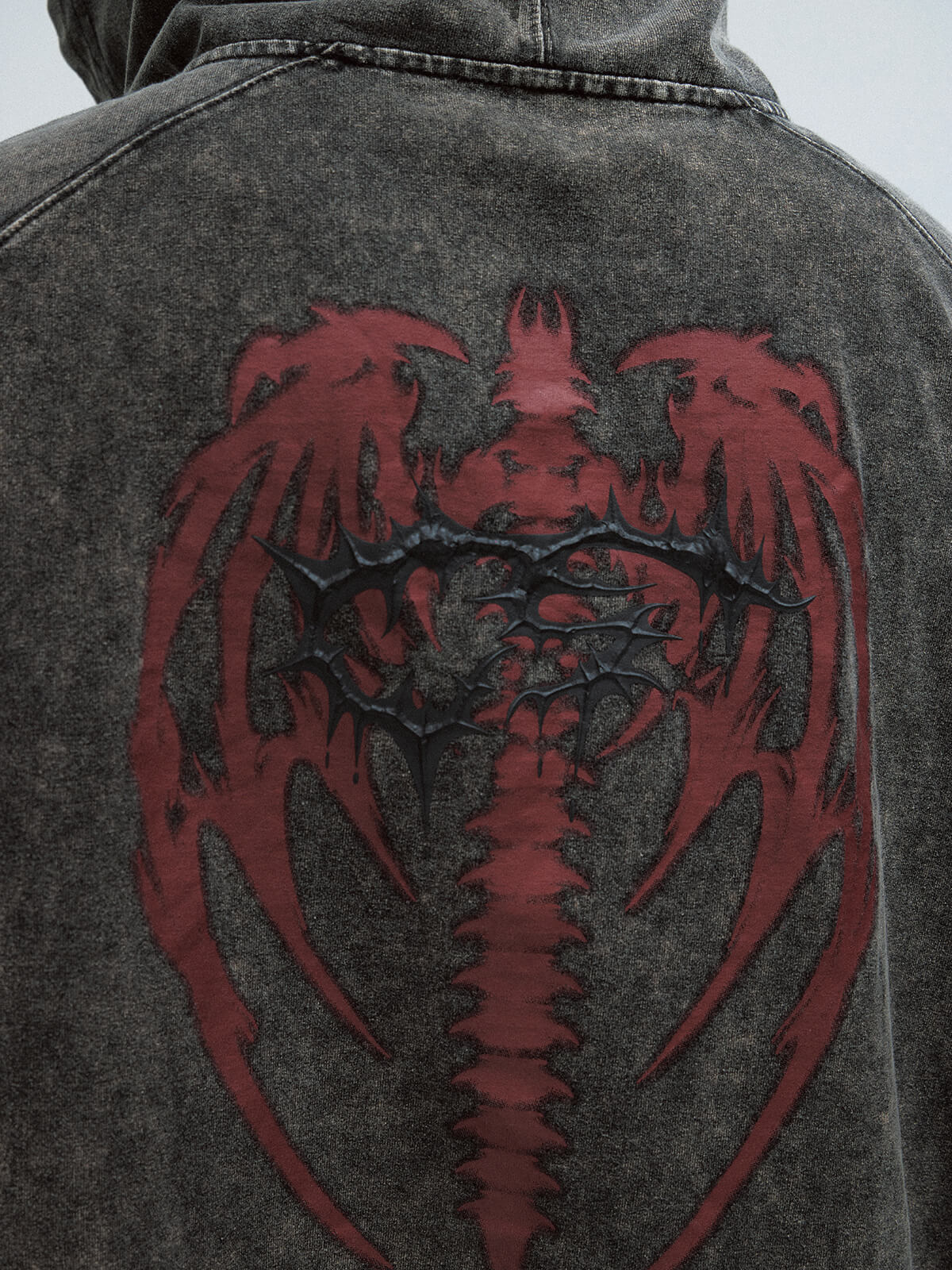 Peoplesense Vintage Little Devil Hooded T-Shirt