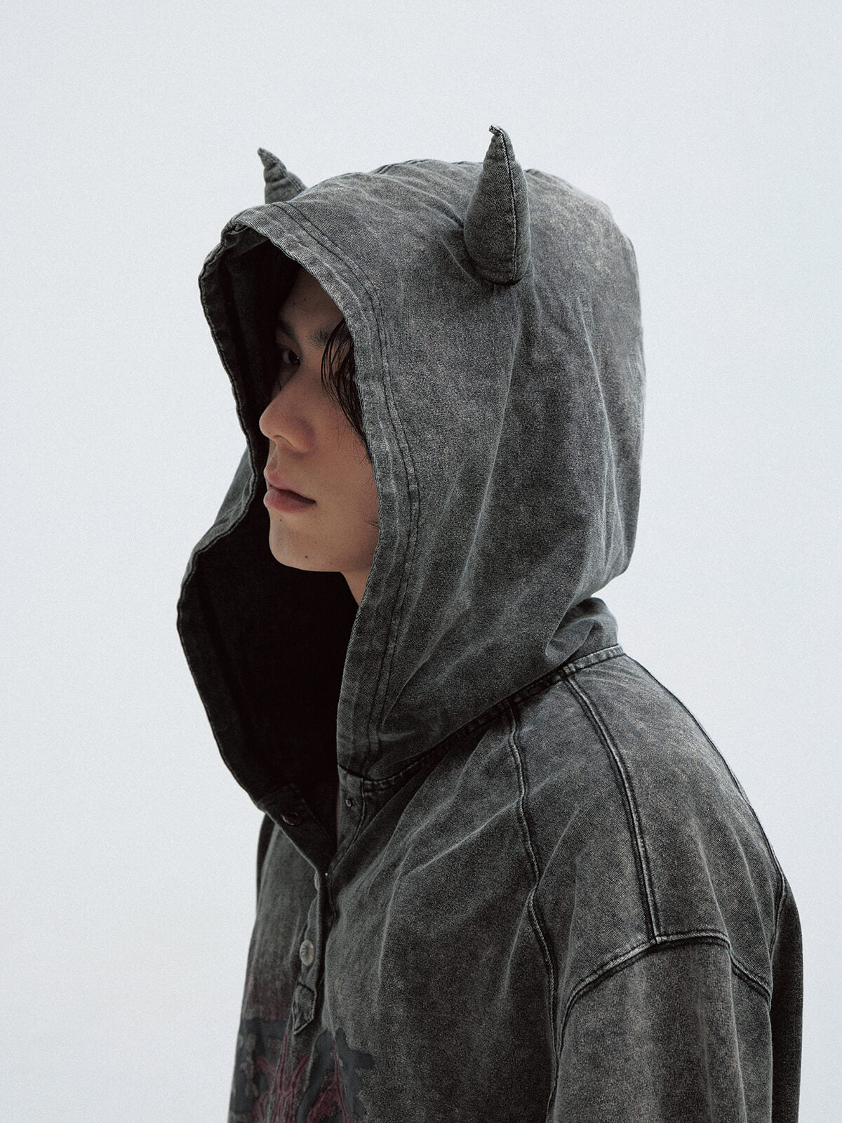 Peoplesense Vintage Little Devil Hooded T-Shirt