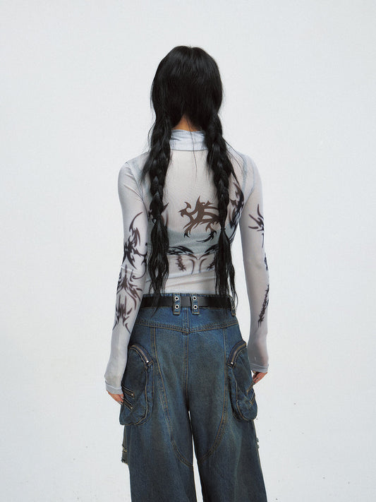 Peoplesense Sun-Protective Mesh Bottoming Shirt