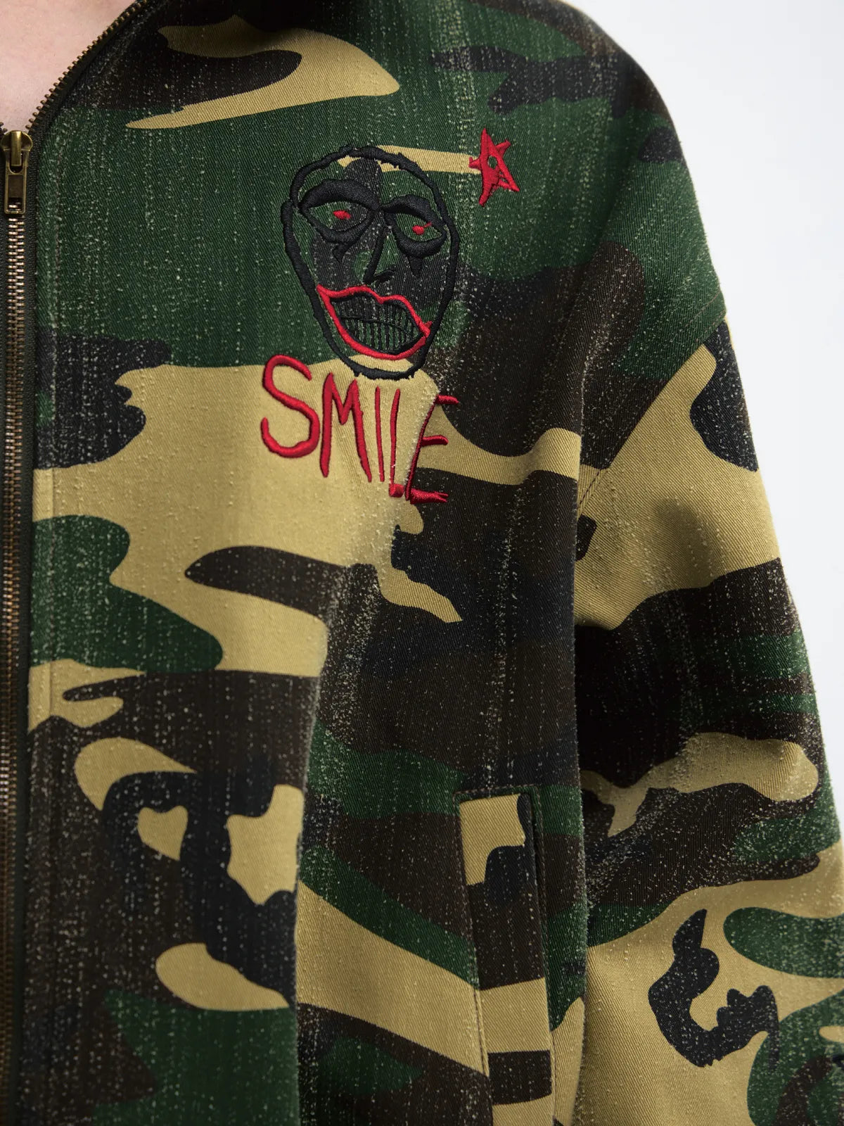 Peoplesense Punk Camouflage Hooded Jacket