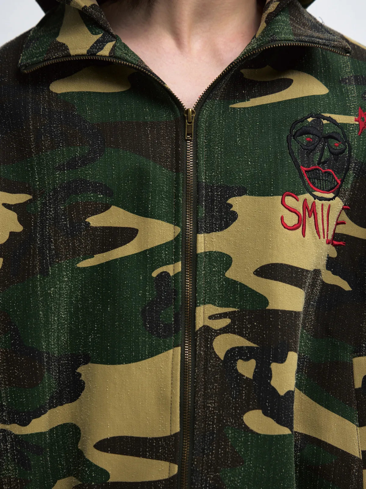 Peoplesense Punk Camouflage Hooded Jacket