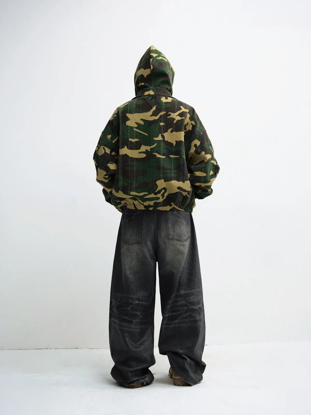 Peoplesense Punk Camouflage Hooded Jacket