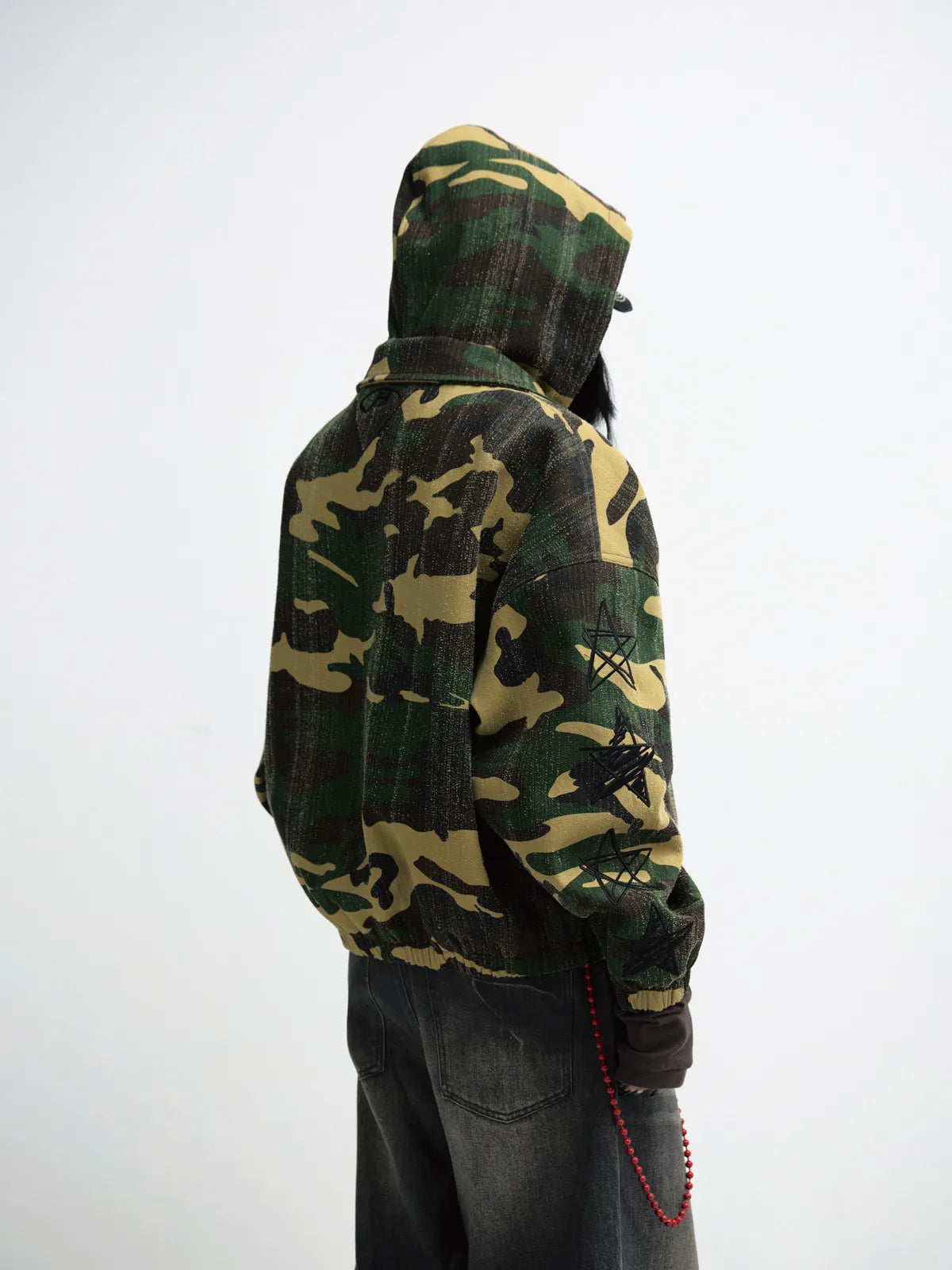 Peoplesense Punk Camouflage Hooded Jacket