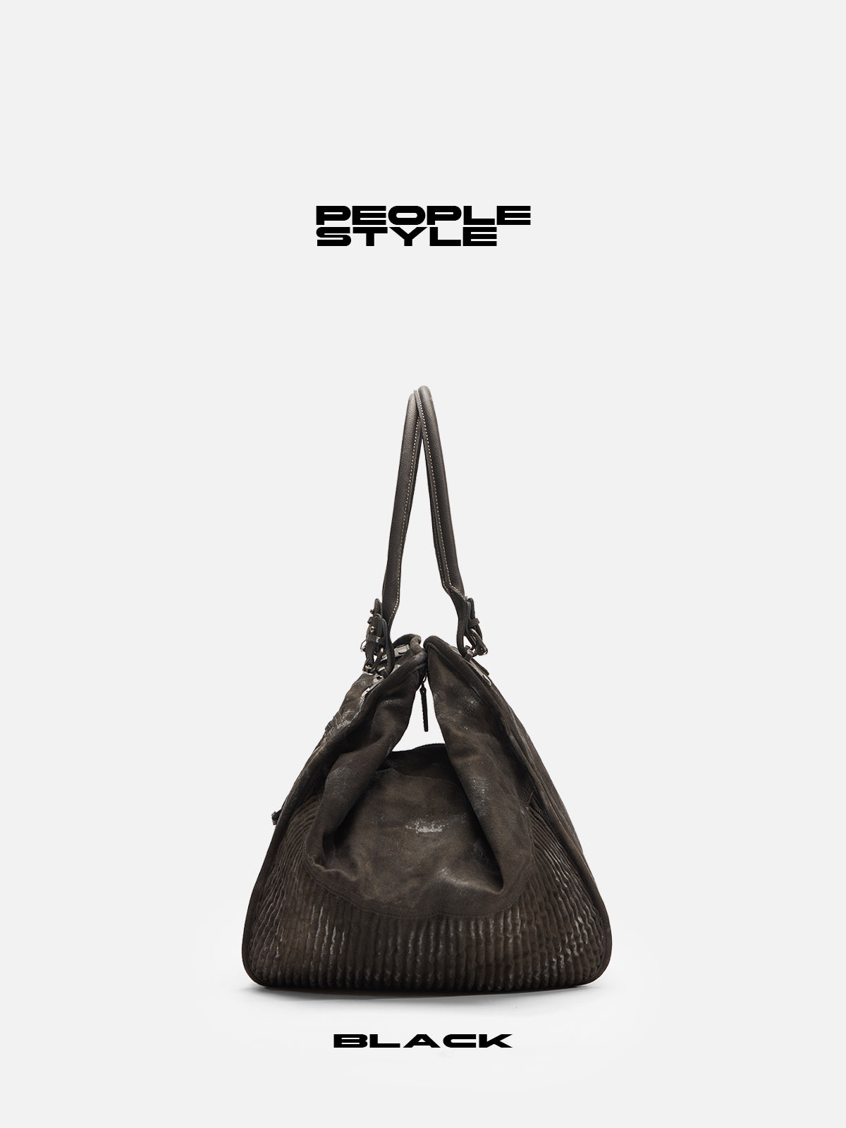 Peoplesense Punk Vintage Dirty Dyed Tote Bag
