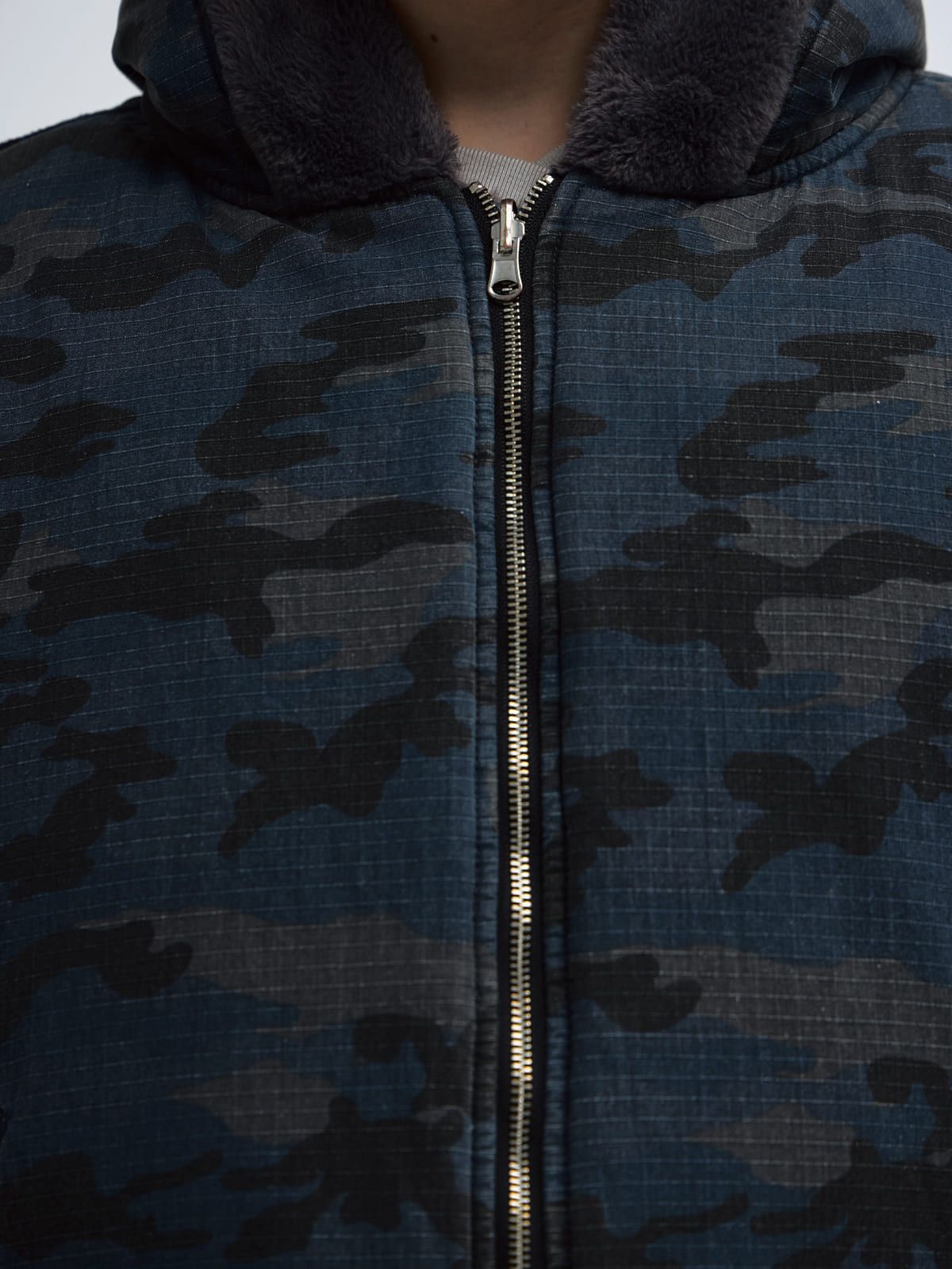 Peoplesense Reversible Camo Sherpa Hooded Jacket