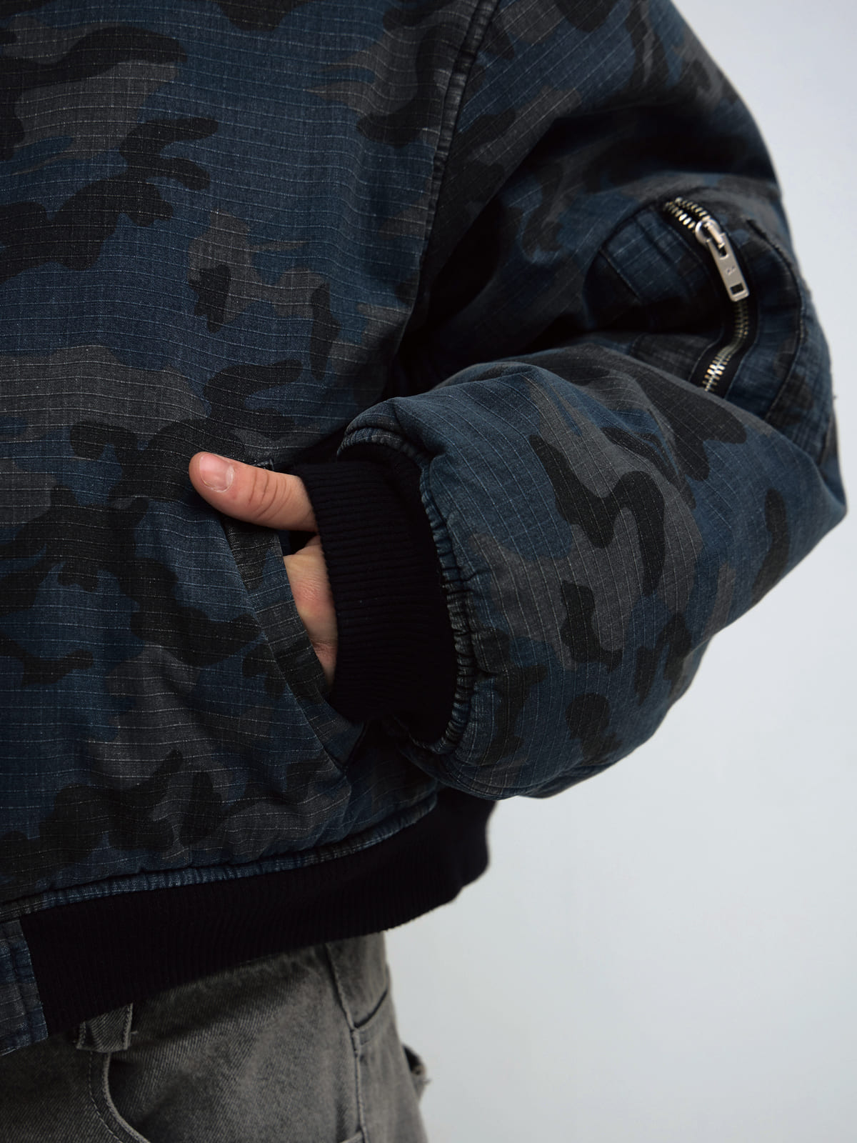 Peoplesense Reversible Camo Sherpa Hooded Jacket