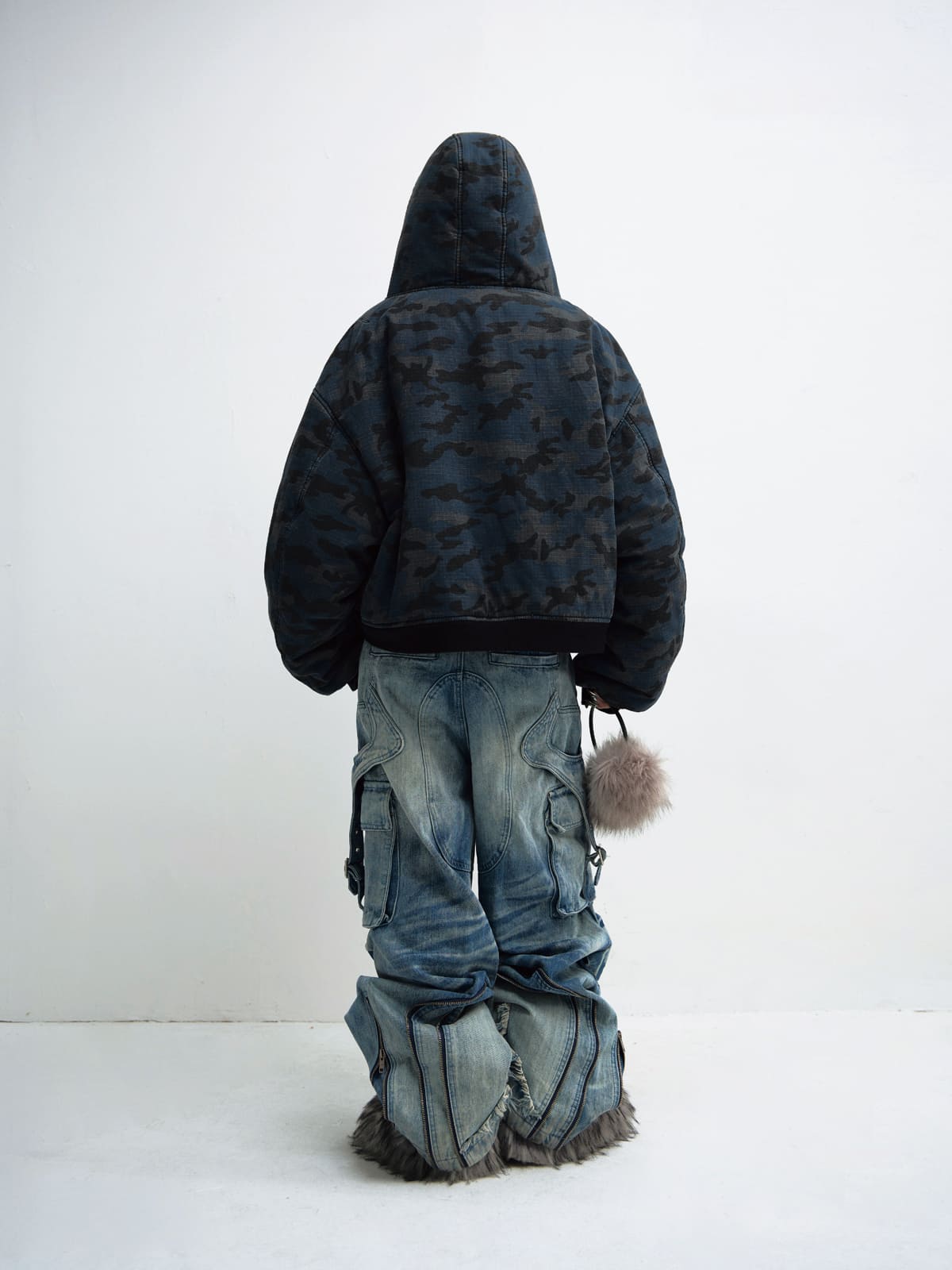 Peoplesense Reversible Camo Sherpa Hooded Jacket