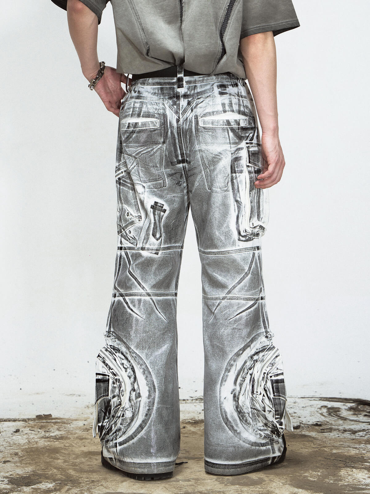 Peoplesense Vintage Dyed Washed Baggy Jeans