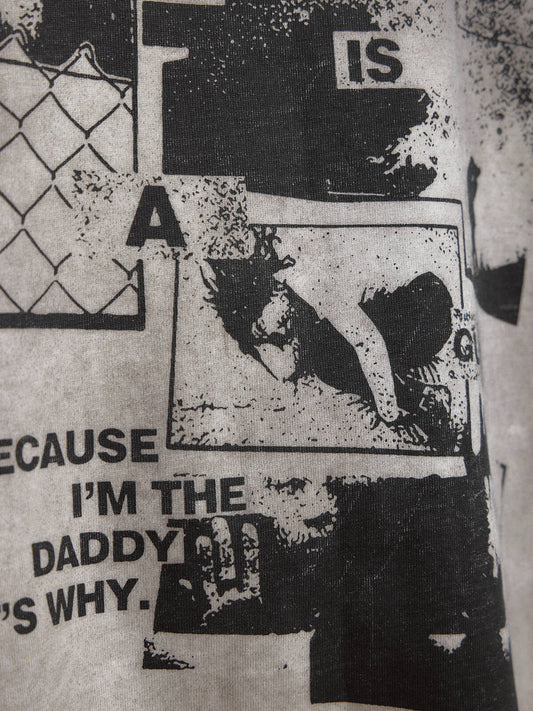 Peoplesense Vintage Printed Oversized T-Shirt