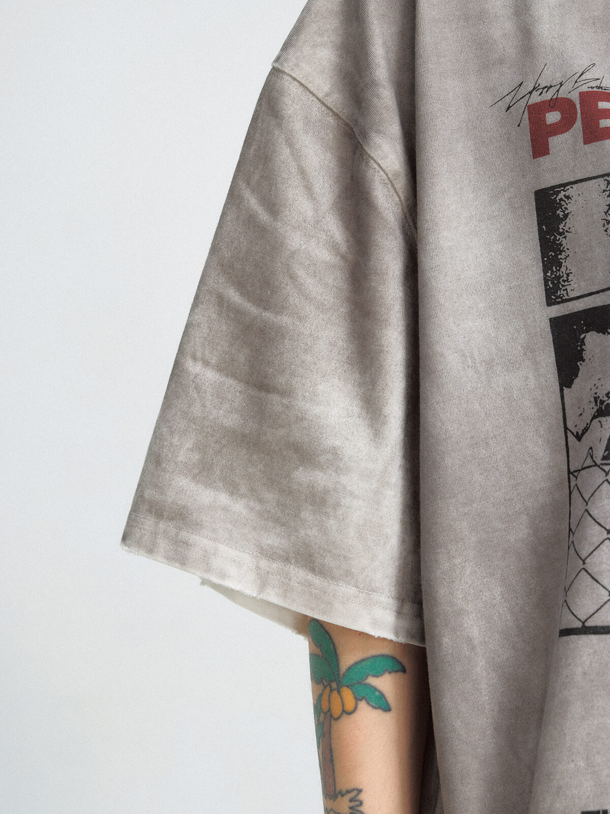 Peoplesense Vintage Printed Oversized T-Shirt