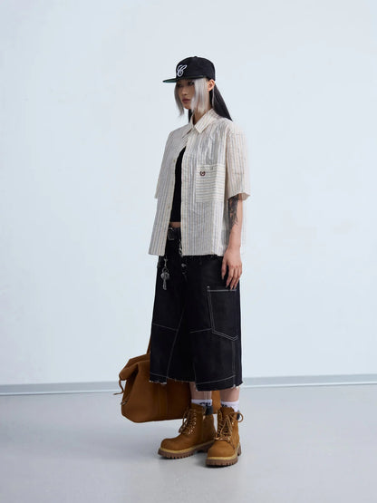 Peoplesense  Coastal Stripe Oversized Shirt